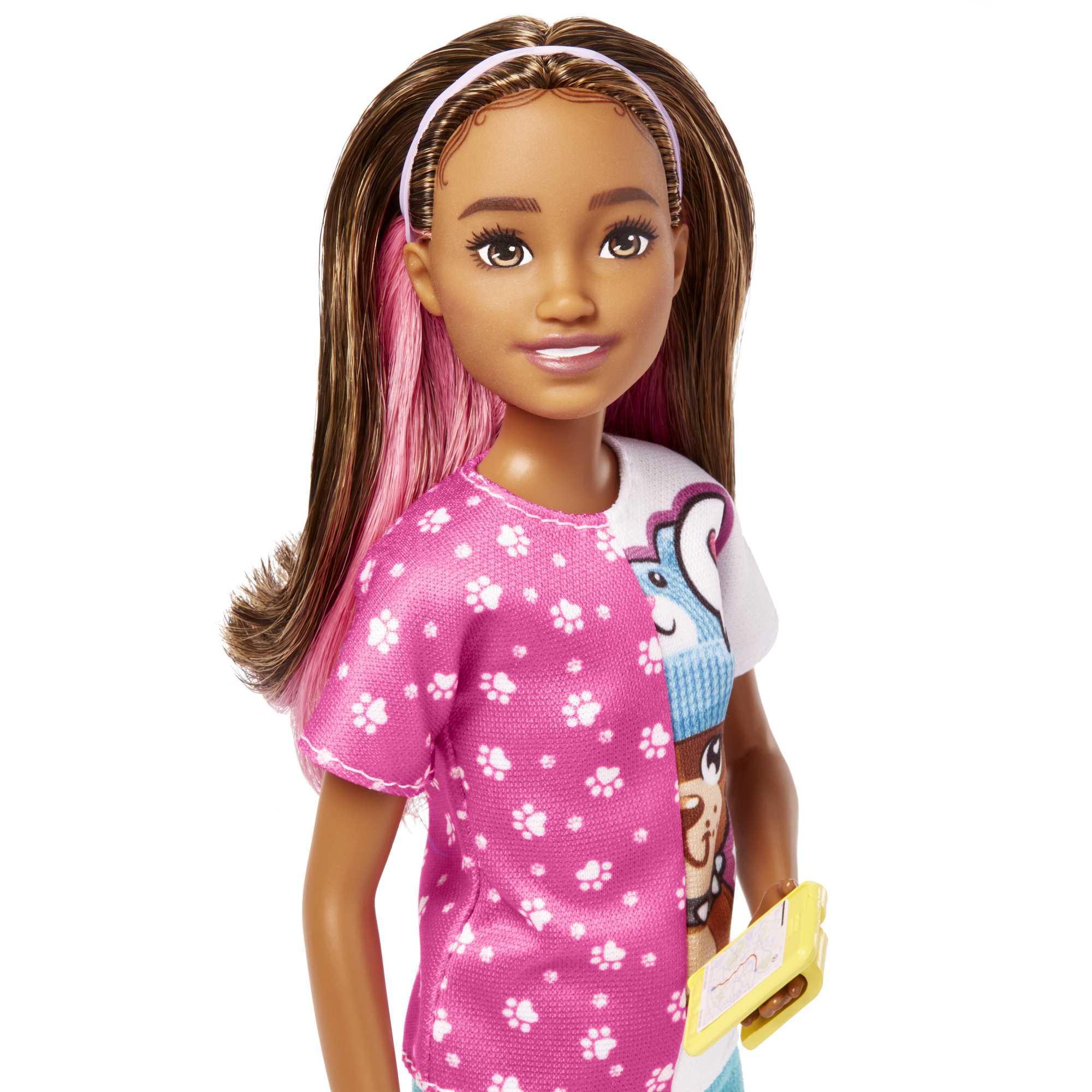 Barbie Toys. Skipper Doll And Dog Walker Set With Puppy And Accessories. First Jobs - Image 3