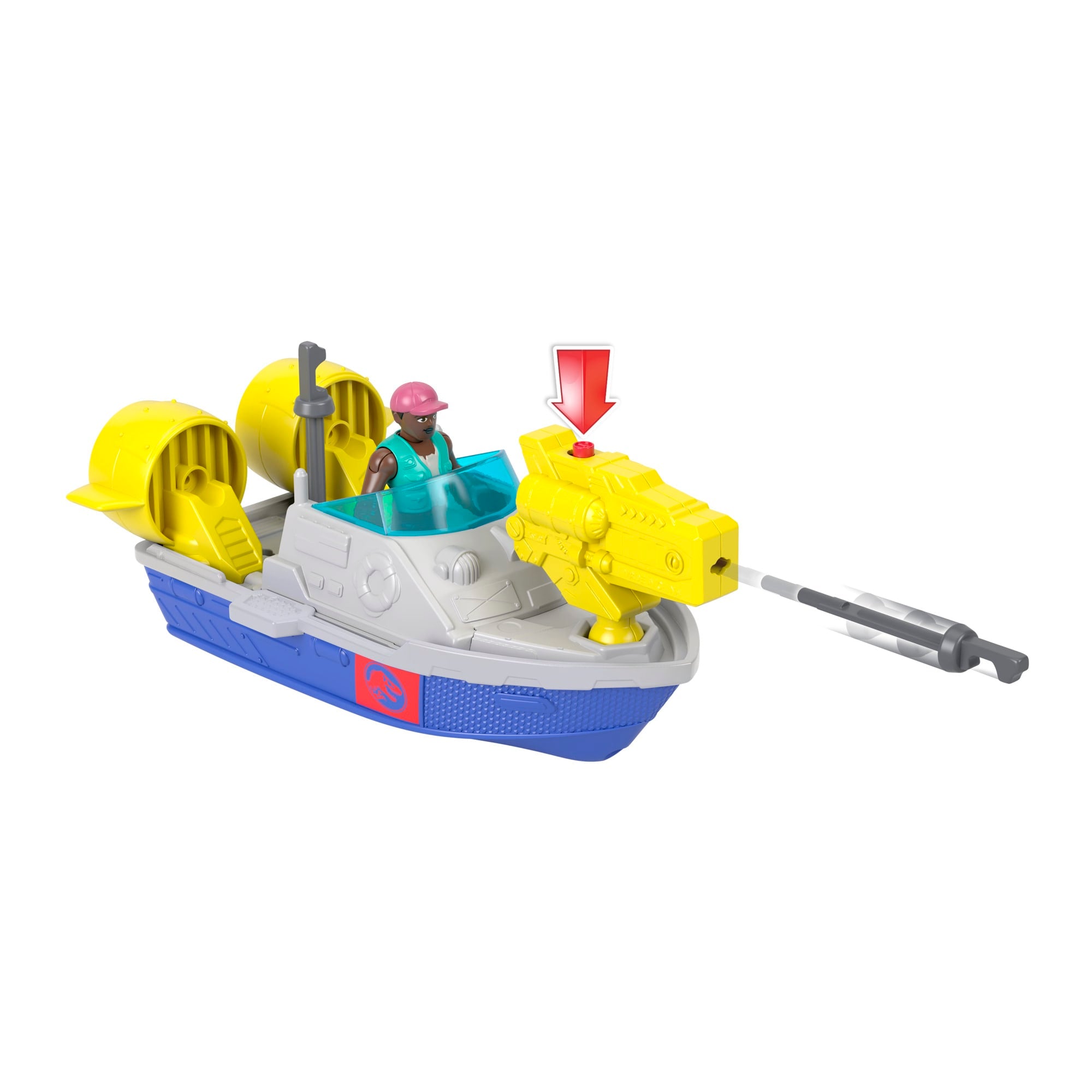 Imaginext Jurassic World Dinossauro de Brinquedo Rebirth Mosasaurus Caça e Morde - Image 5