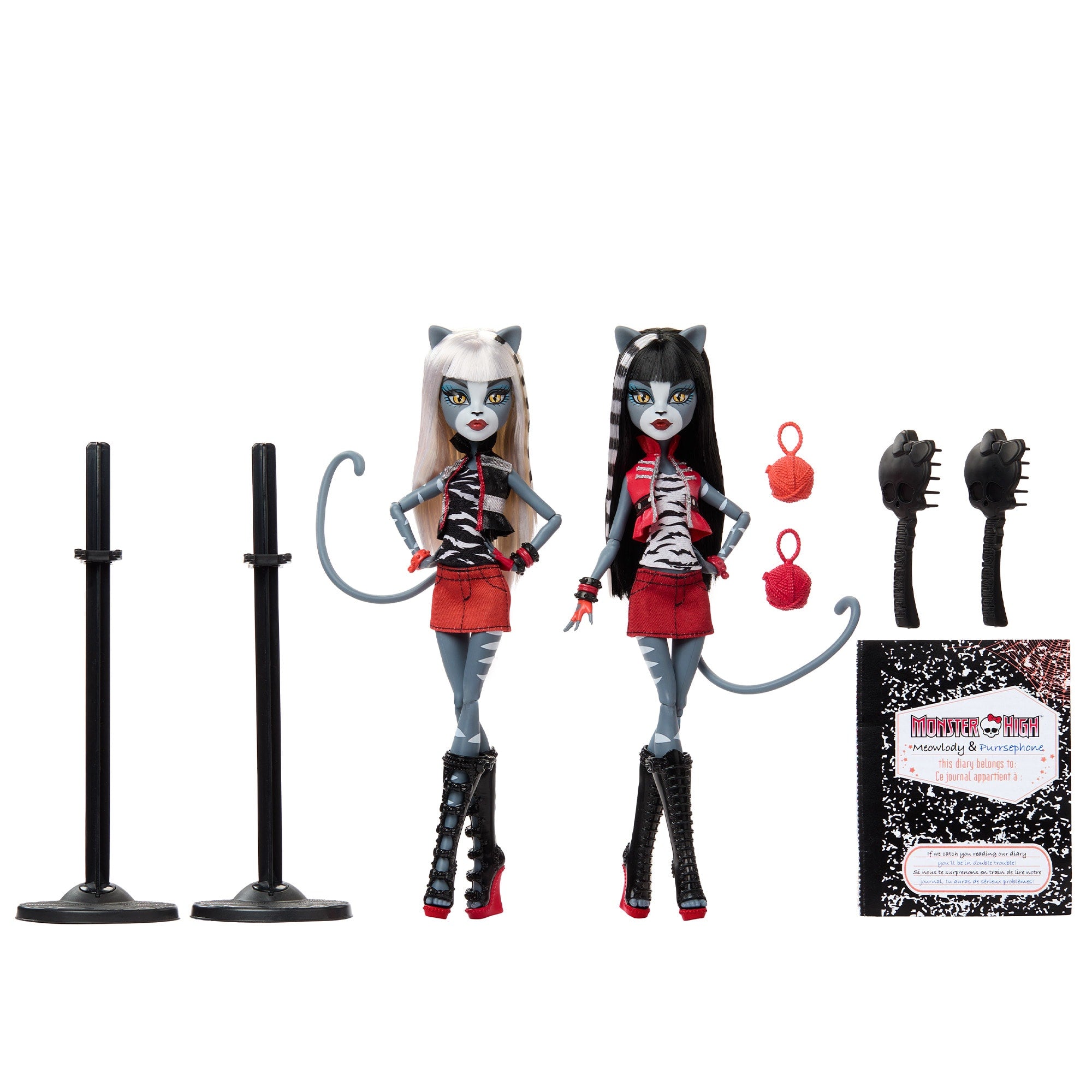 Monster High Boo-riginal Creeproductions G1 Meolowdy and Purrsephone Dolls 2-Pack - Image 6