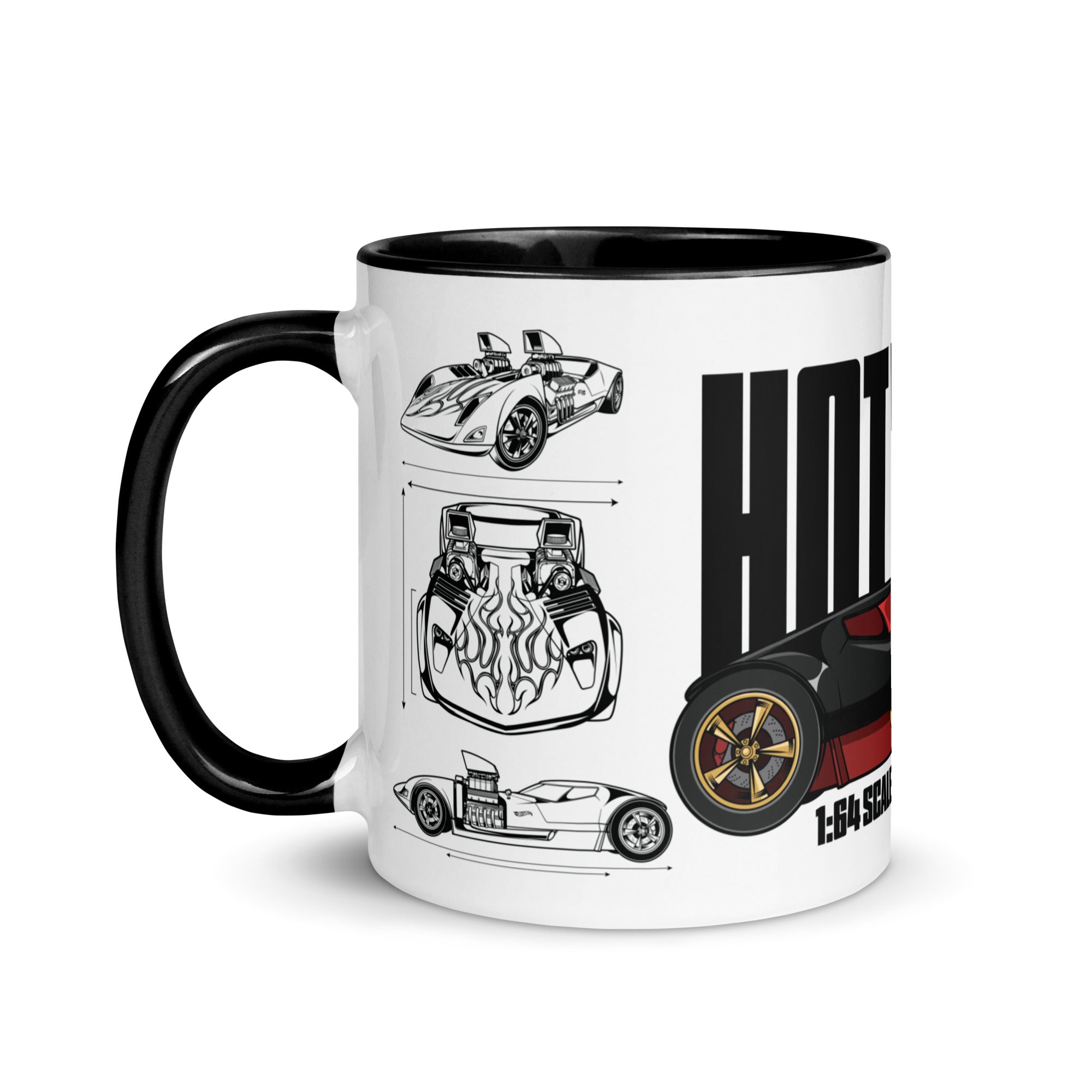 Hot Wheels Racing White Mug - Image 2