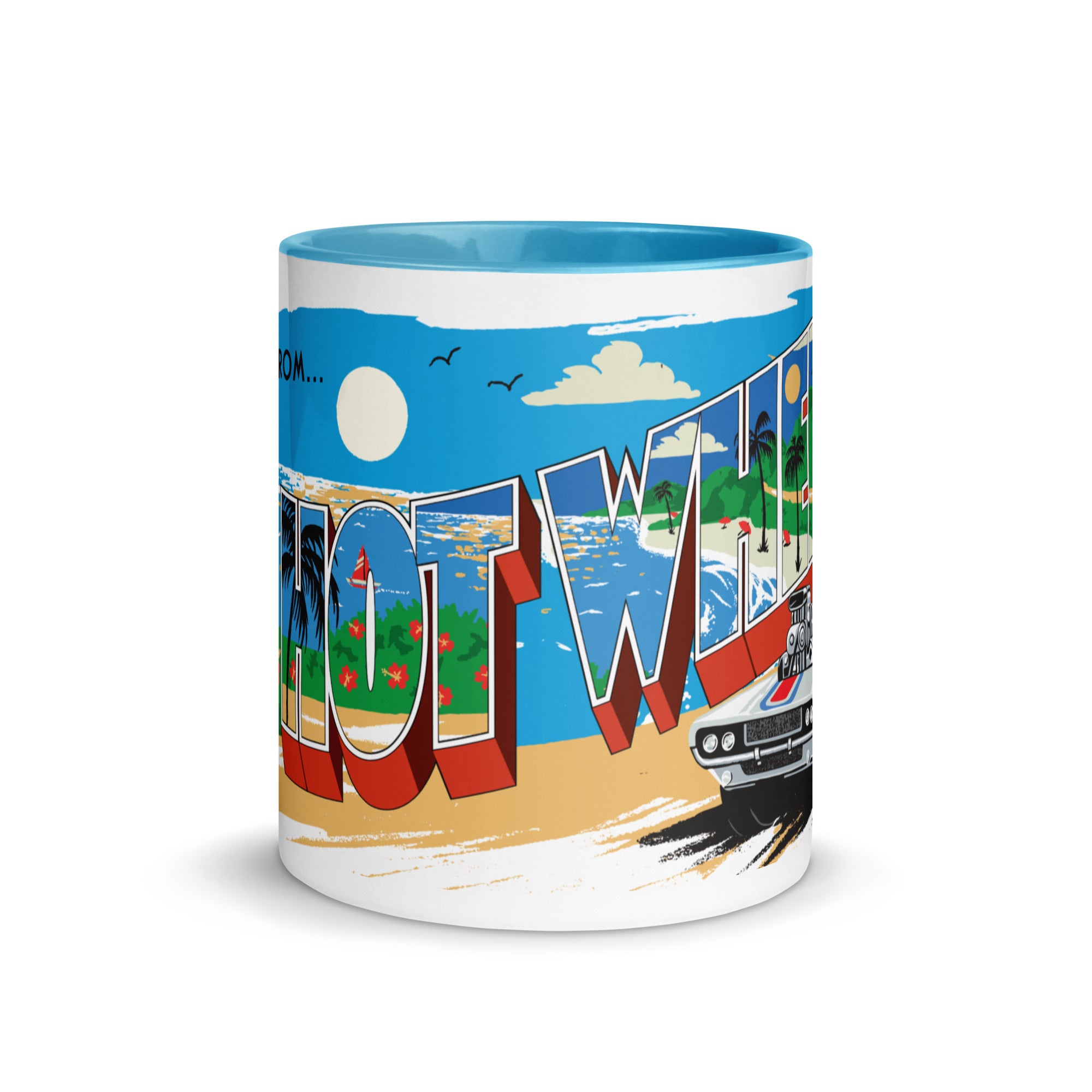 Hot Wheels Greetings White Mug - Image 3
