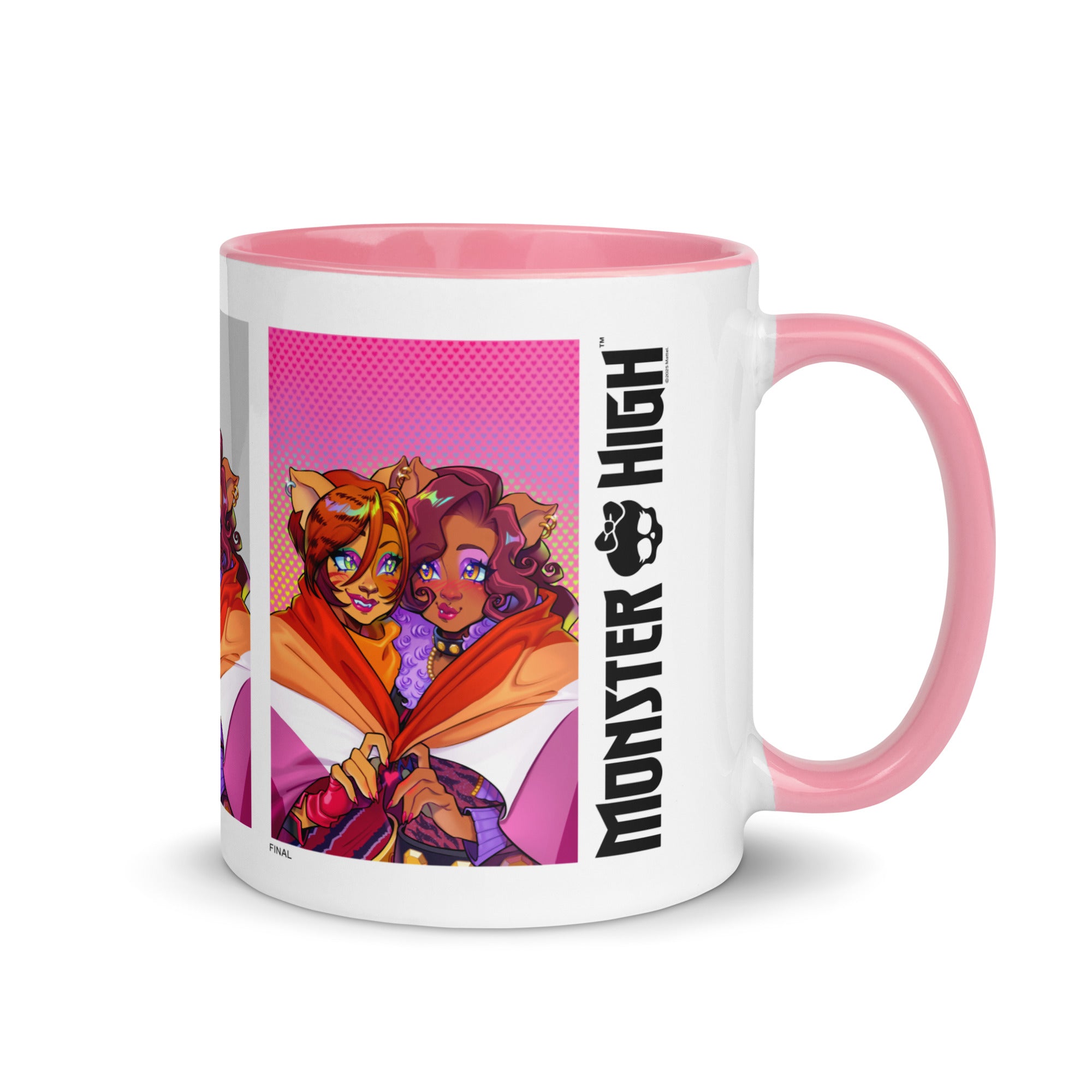 Monster High Pride Toralei & Clawdeen White Mug - Image 2