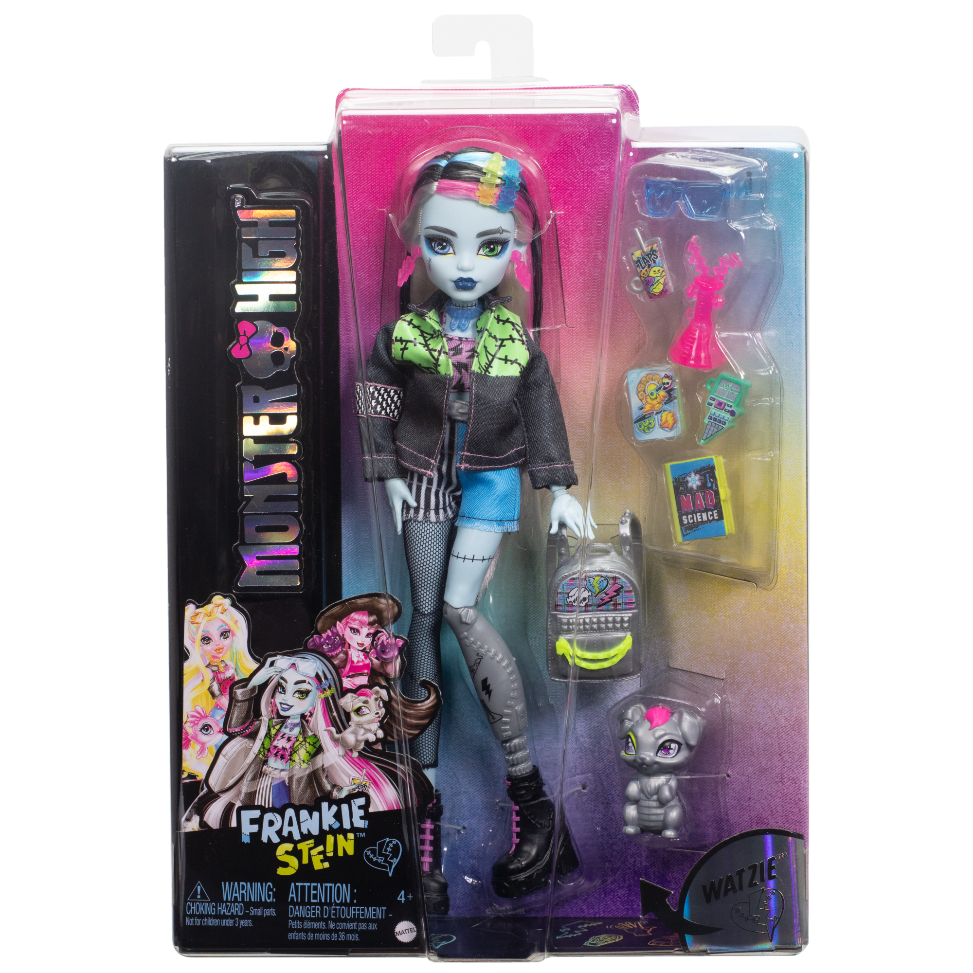 Monster High Frankie Stein Fashion Doll With Pet Watzie And Accessories - Image 6