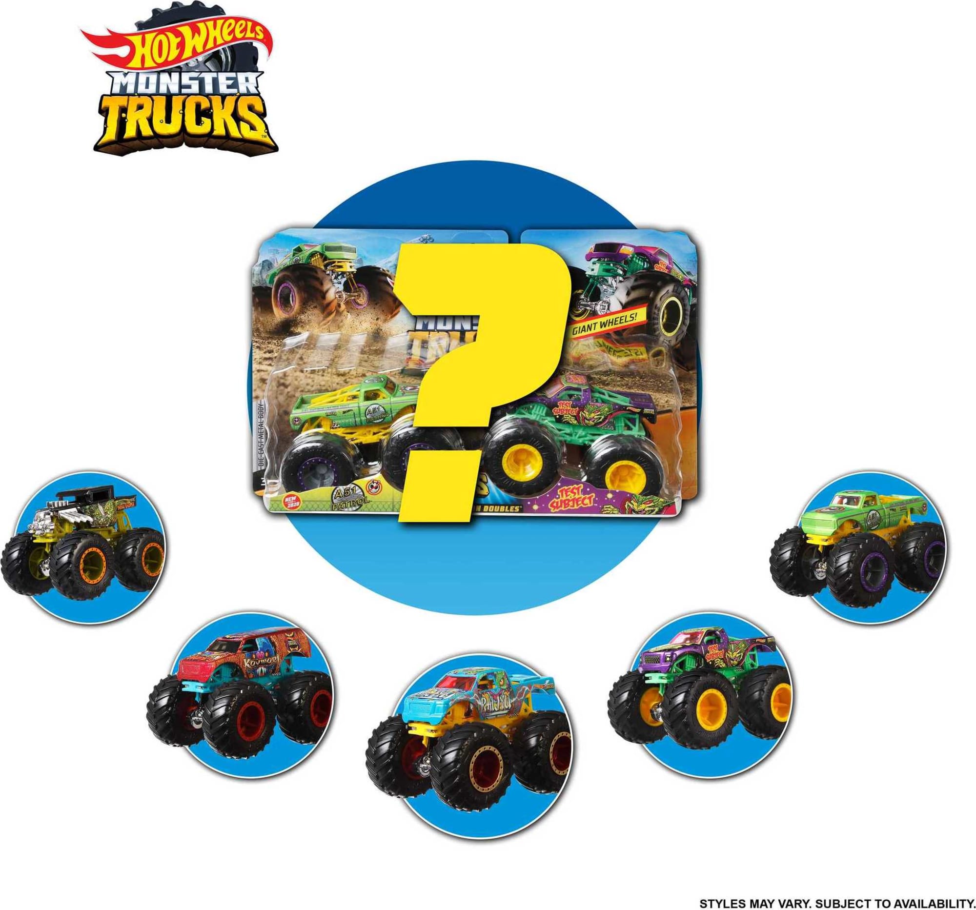 Hot Wheels Monster Trucks 1:64 Scale Demolition Doubles 2-Pack - Image 3