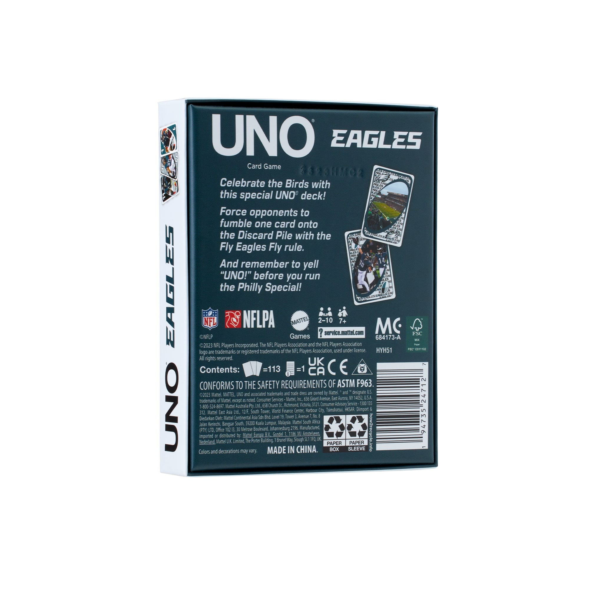 UNO Fandom NFL Philadelphia Eagles Game Deck - Image 12