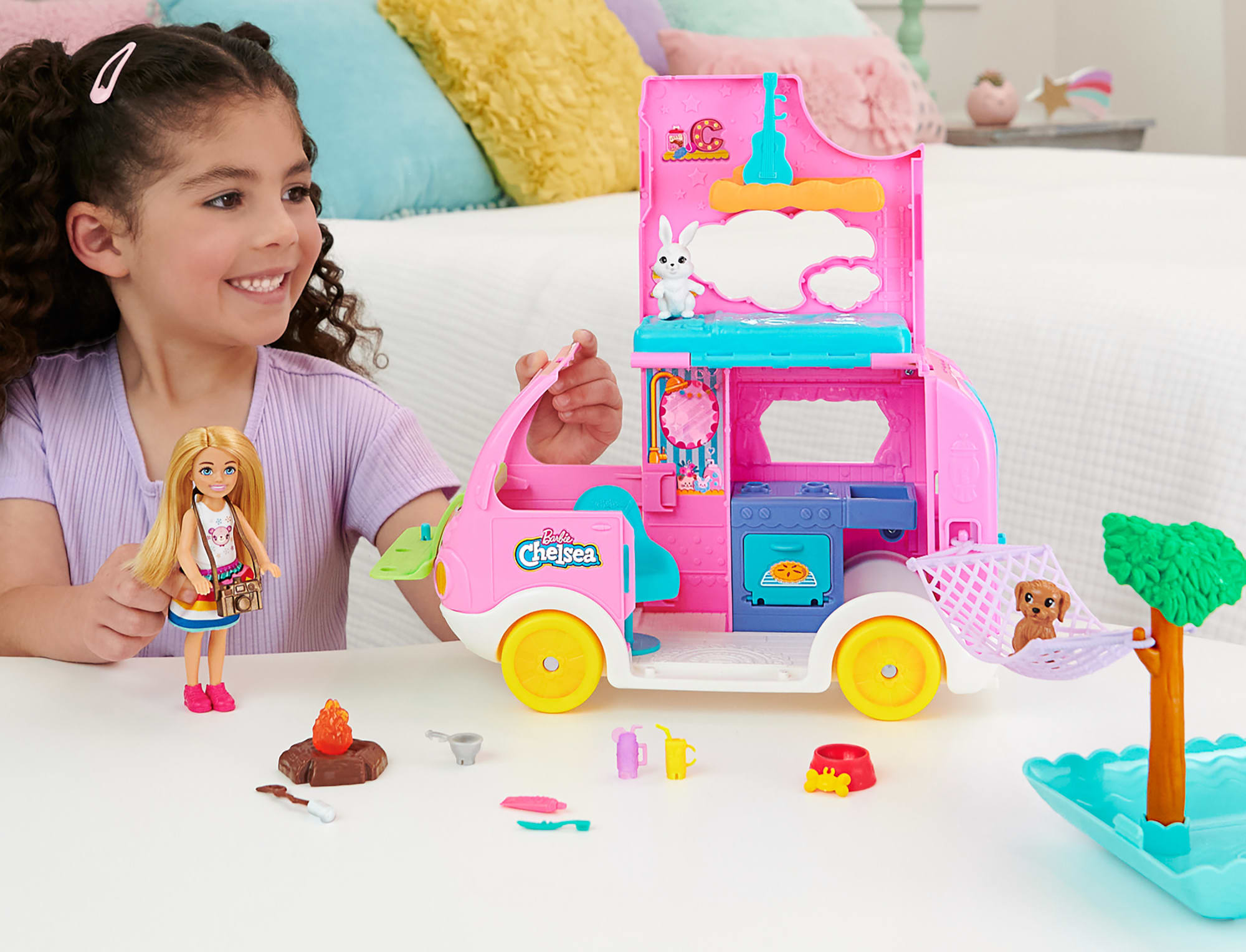 Barbie-Camping-Car 2 en 1 de Chelsea-Coffret - Image 2