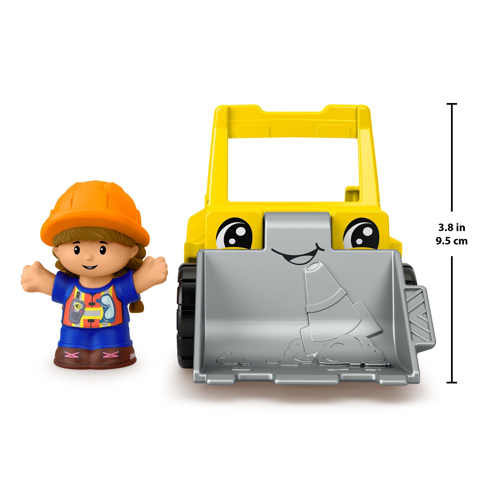Fisher-Price Little People Bulldozer Construction Toy & Figure Set For Toddlers. 2 Pieces - Image 4