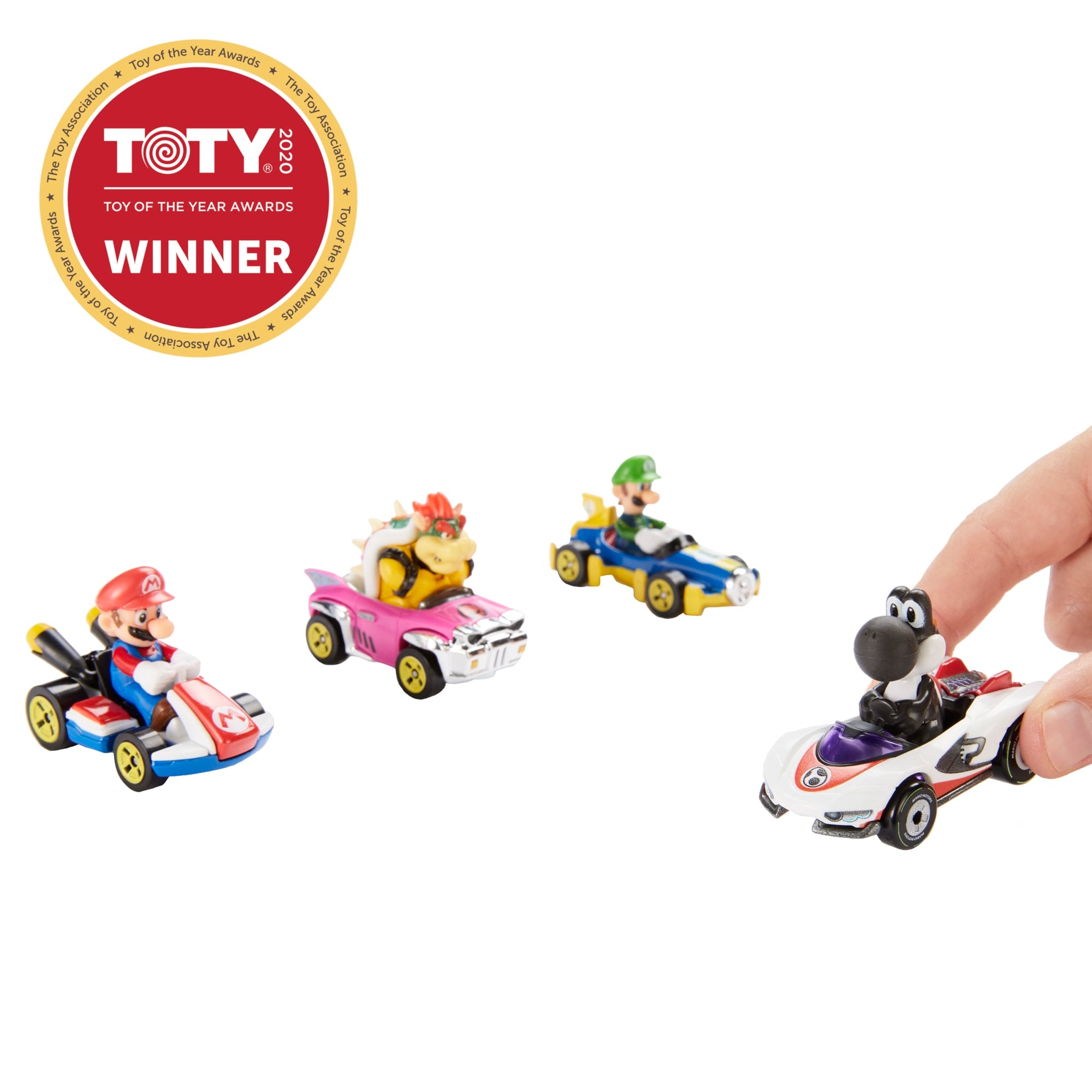 Hot Wheels Mario Kart Die-Cast Characters And Karts 4-Pack - Image 2