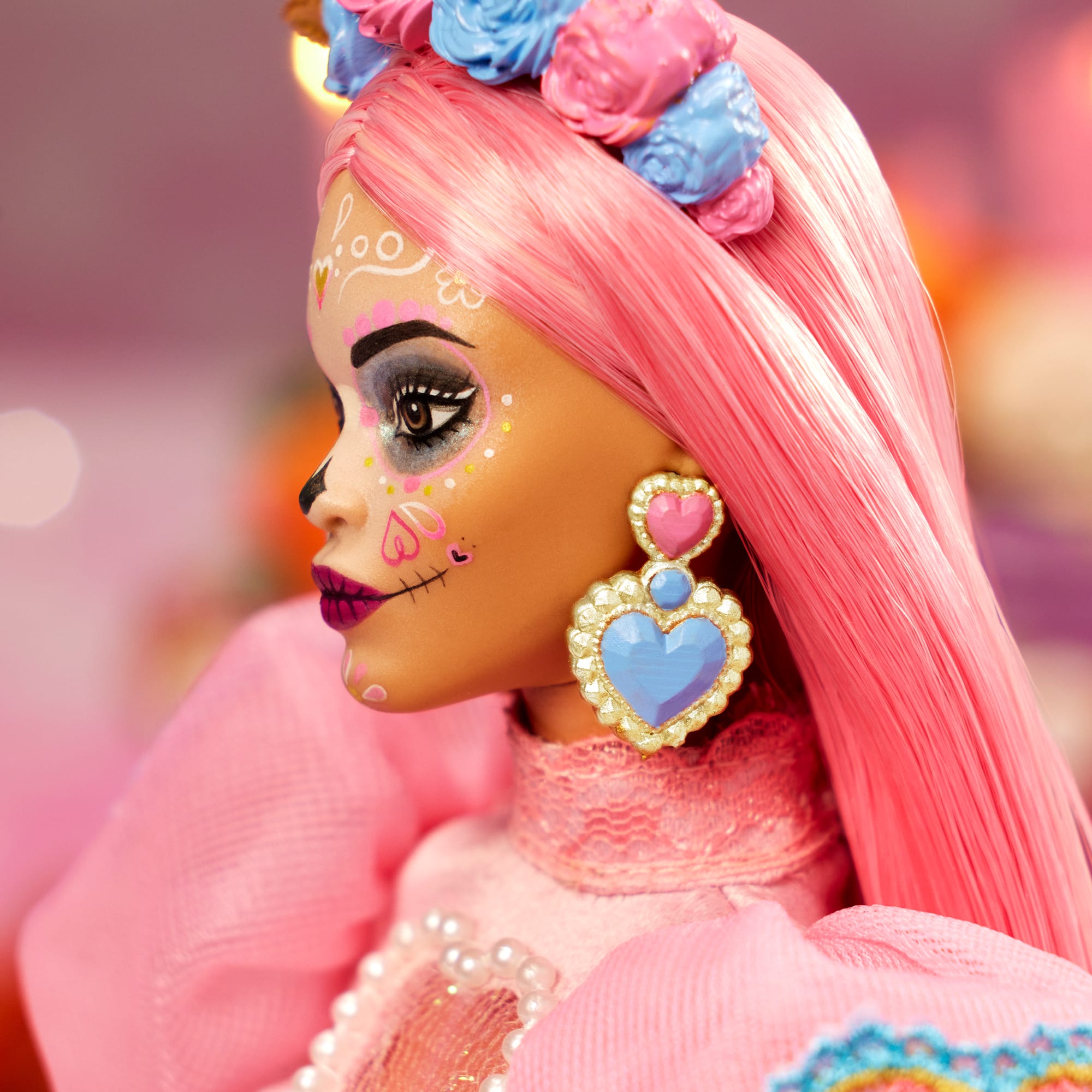 2023 Día De Muertos Barbie x Pink Magnolia Doll - Image 5