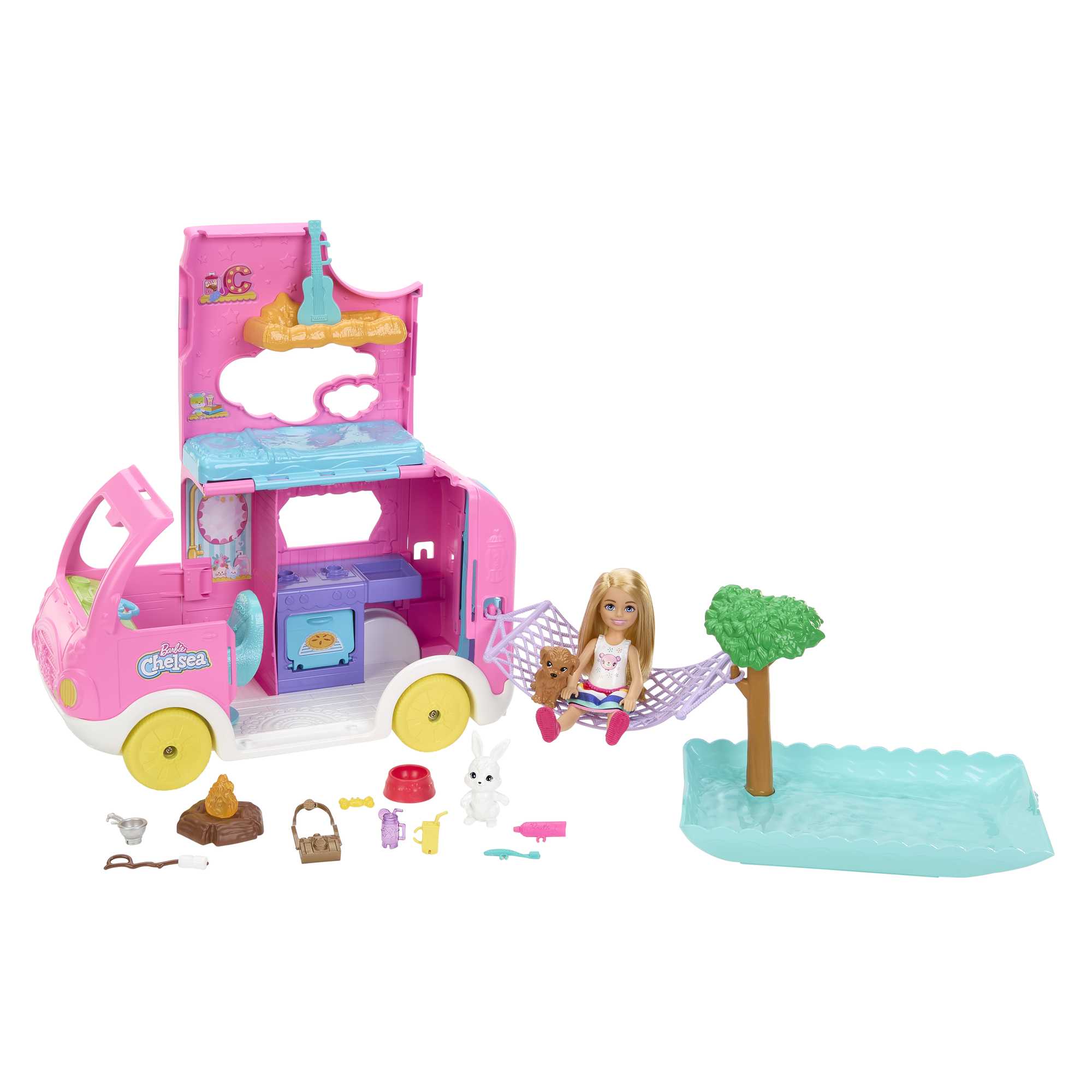 Barbie-Camping-Car 2 en 1 de Chelsea-Coffret - Image 4