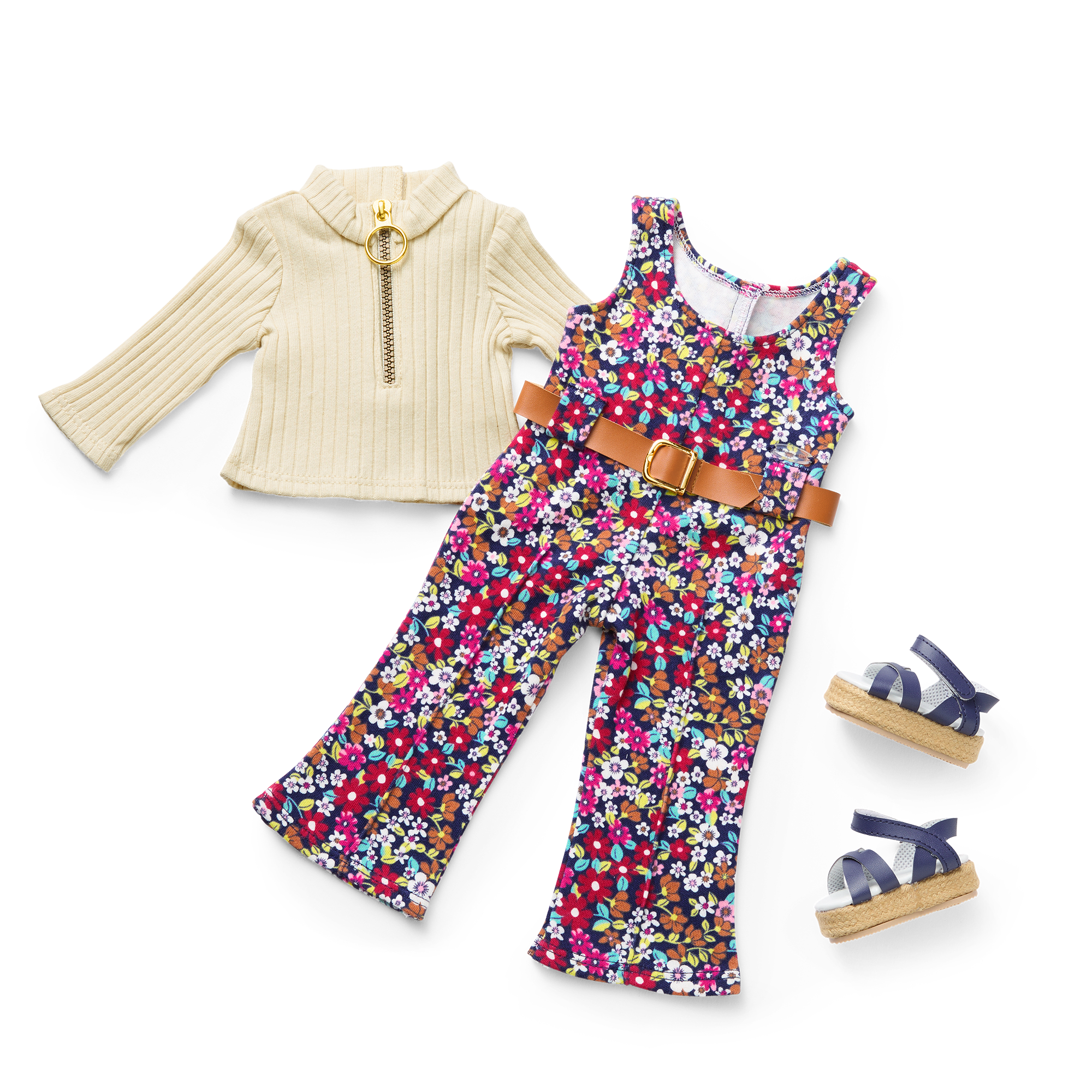 Julie's™ Floral Jumpsuit for 18-inch Dolls (Historical Characters)