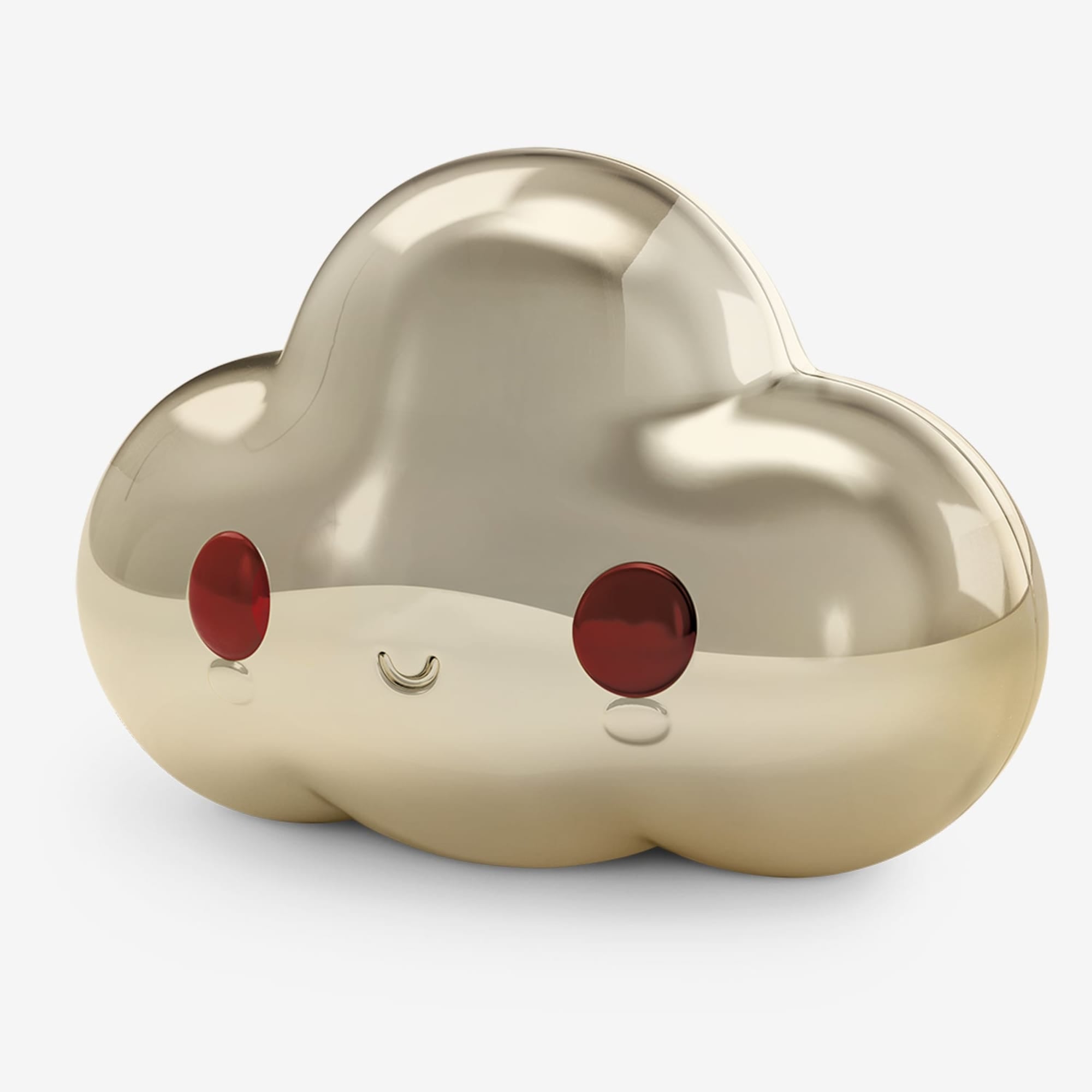 FriendsWithYou Lucky Little Cloud Magic 8 Ball Gold Amulet - Image 3