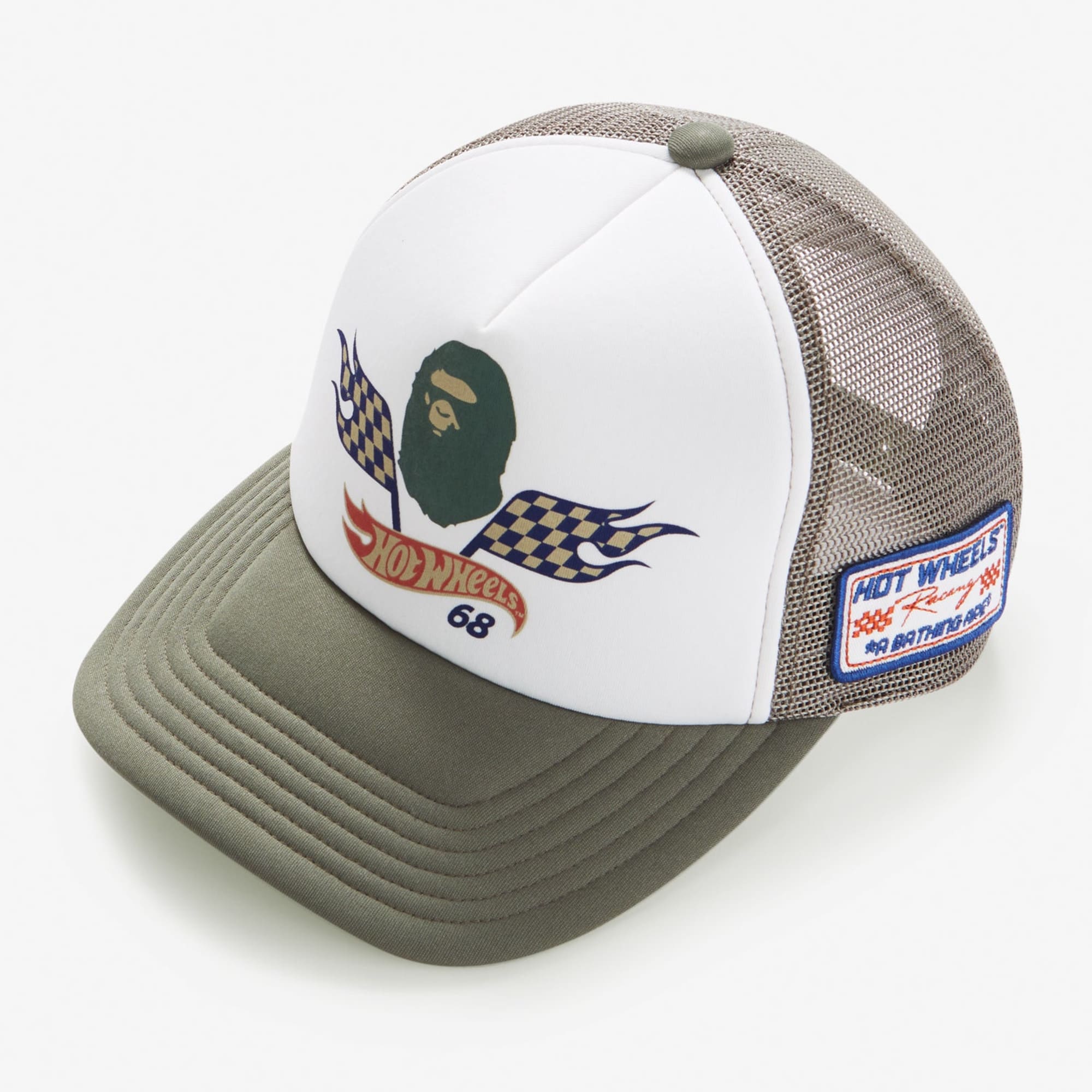 BAPE Hot Wheels Flag Logo Trucker Cap - Image 2