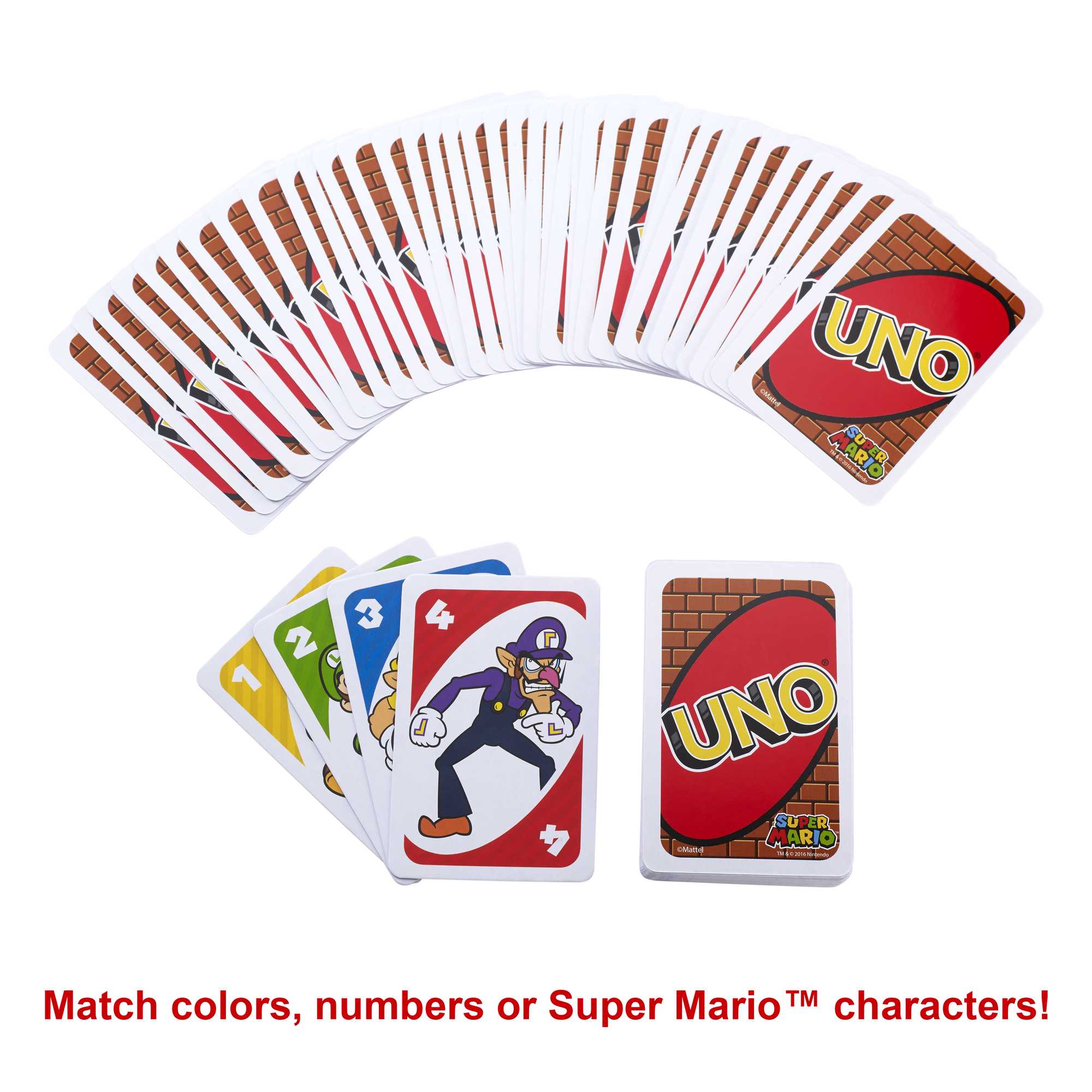 UNO Super Mario Card Game. Video Game Themed Travel Game in Collectible Storage Tin - Image 3