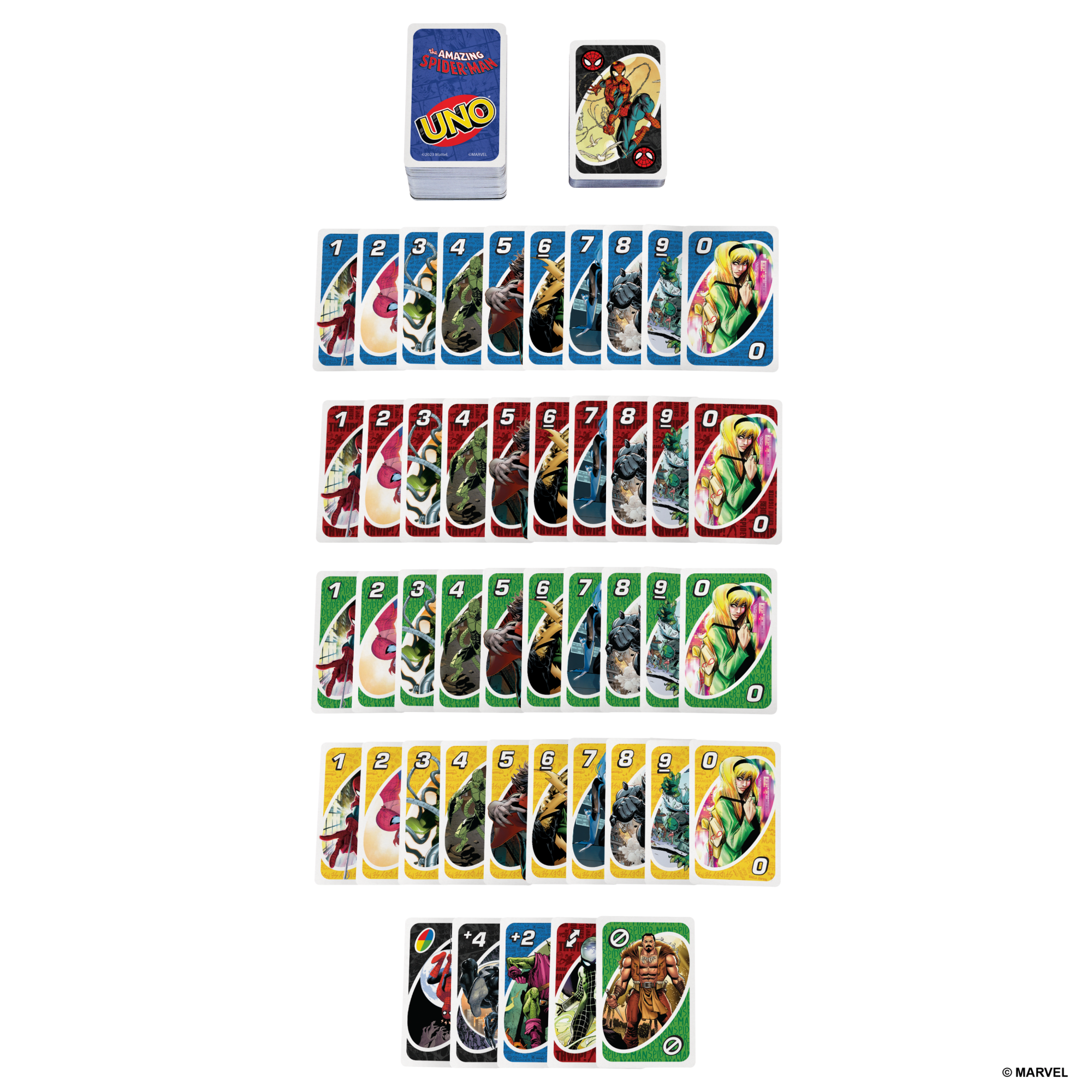 UNO The Amazing Spider-Man Card Game For Kids. Adults & Family Night inspired By Marvel Comic Book Series - Image 4