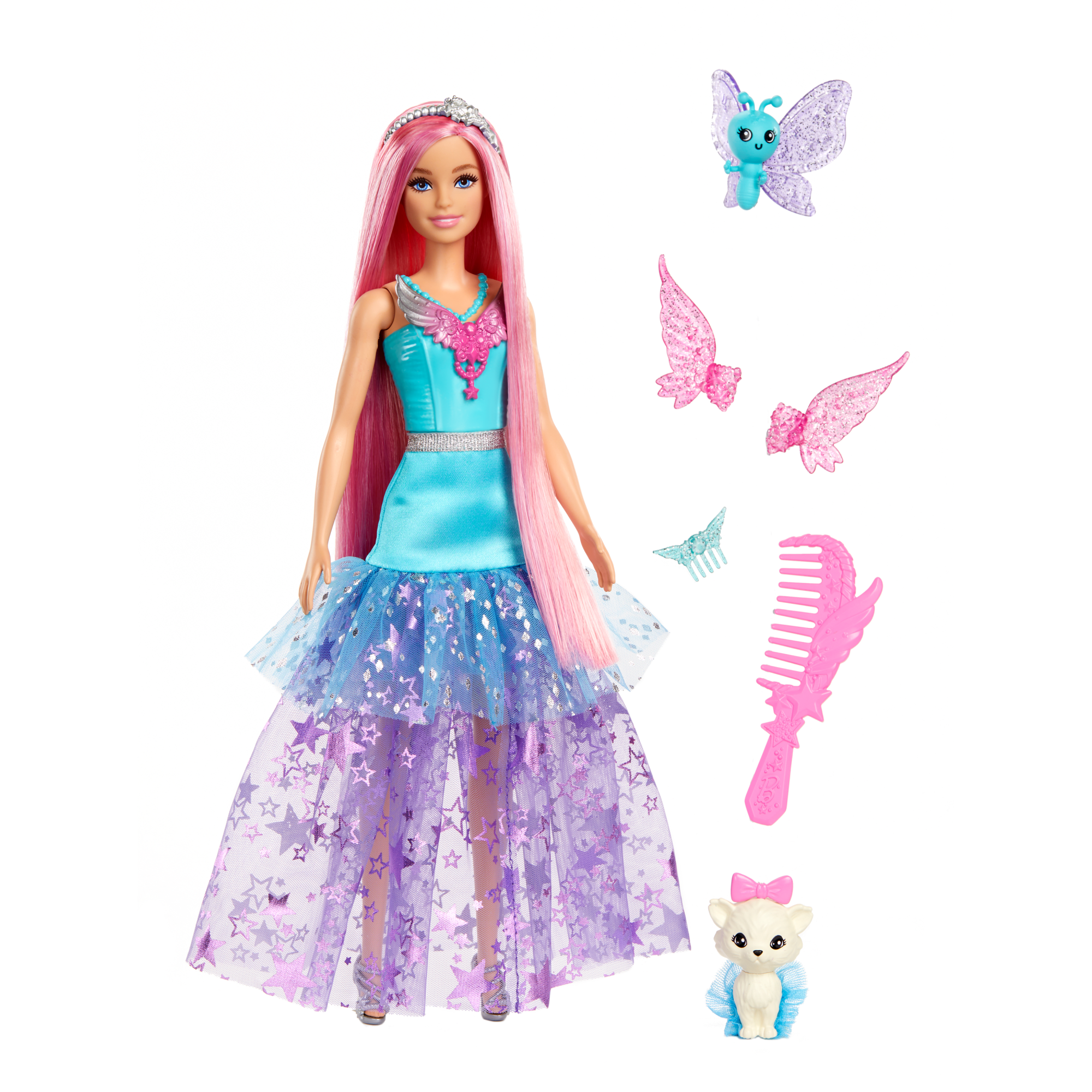 Barbie Doll With 2 Fantasy Pets. Barbie Malibu From Barbie A Touch Of Magic