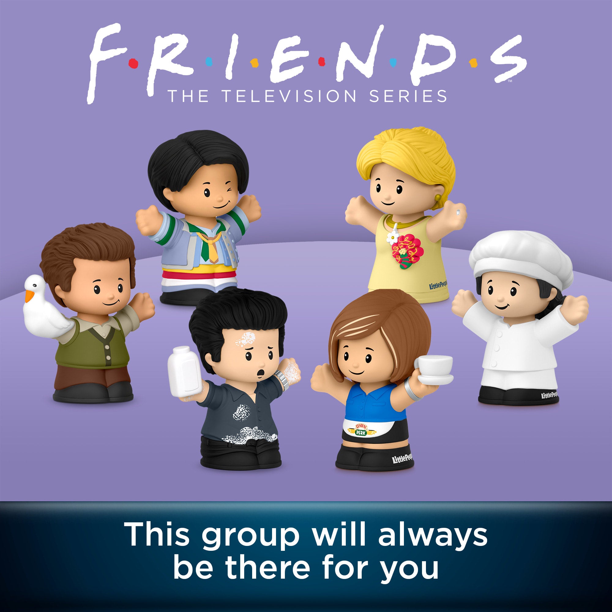 Little People Collector Friends TV Series Special Edition Set For Adults & Fans. 6 Figures - Image 2