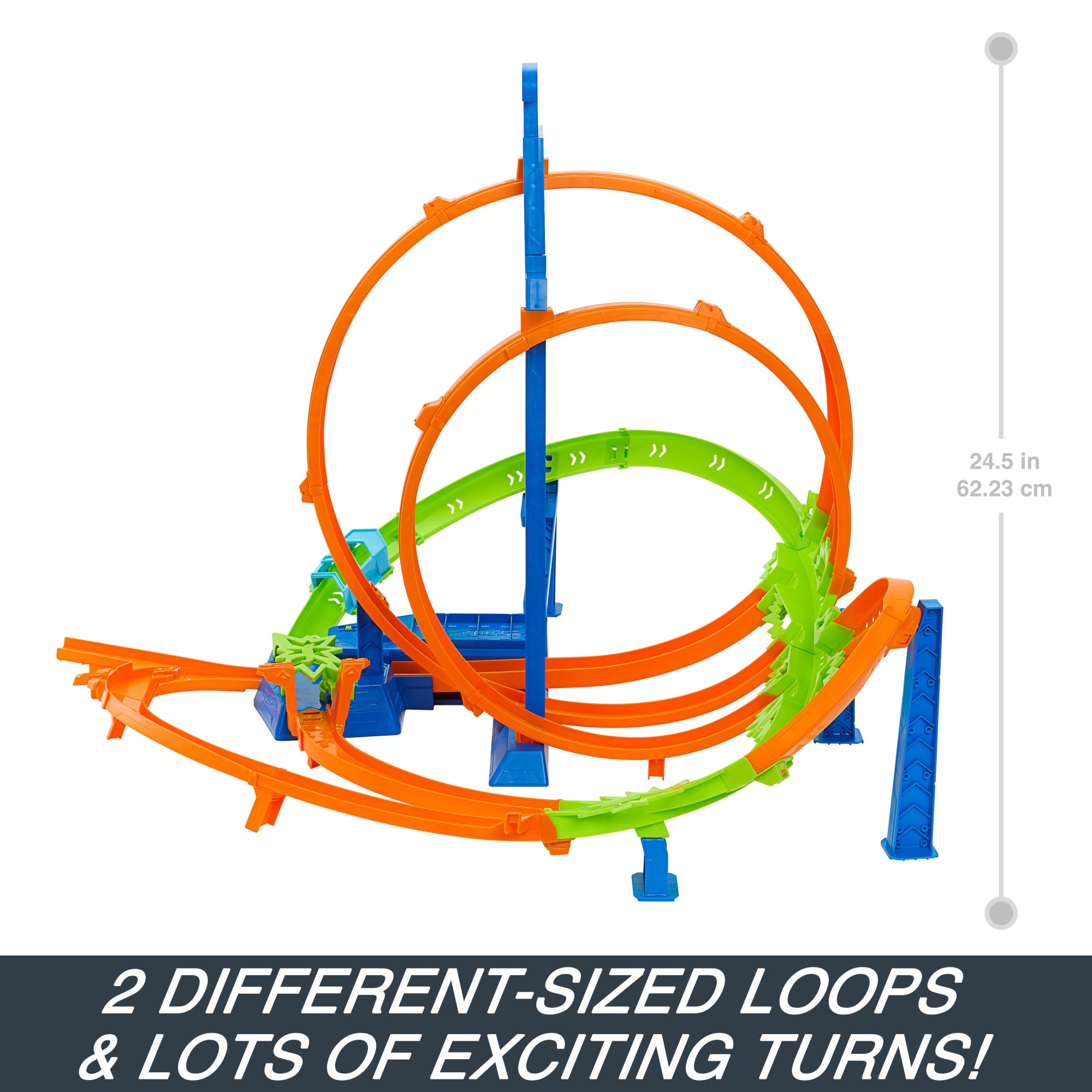 Hot Wheels Track Set With 5 Crash Zones. Motorized Booster And 1 Hot Wheels Car - Image 3