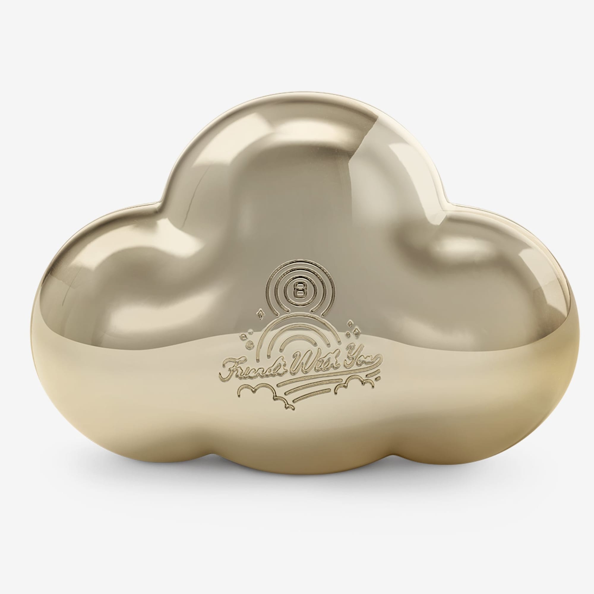 FriendsWithYou Lucky Little Cloud Magic 8 Ball Gold Amulet - Image 2