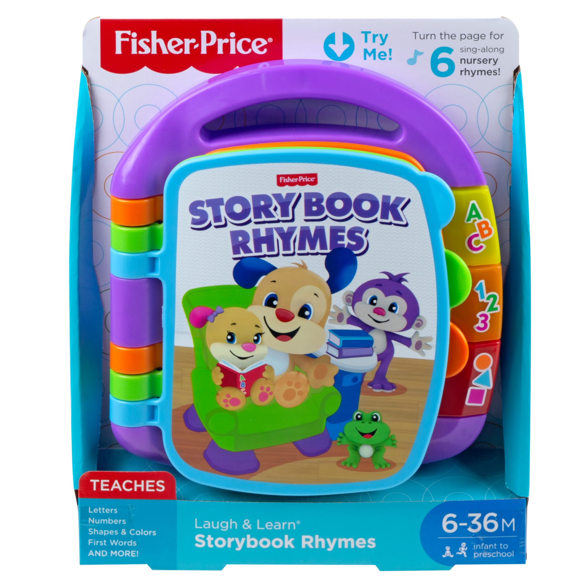 Fisher-Price Laugh & Learn Storybook Rhymes Musical Electronic Learning Toy For Baby & Toddler - Image 6