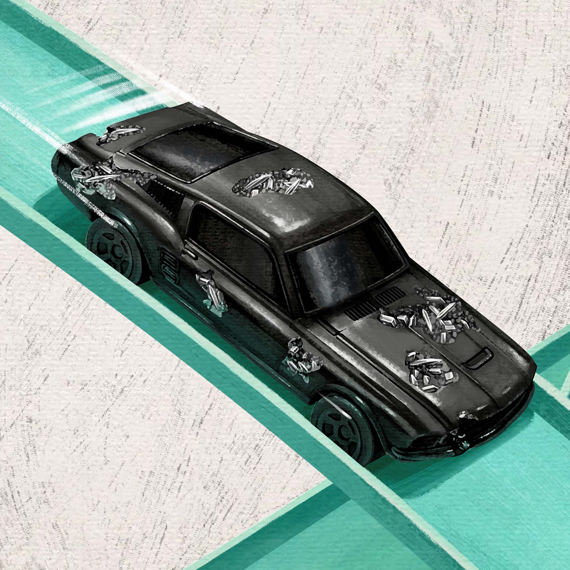 Hot Wheels x Daniel Arsham Legends Archive Lap 4 Poster - Image 2