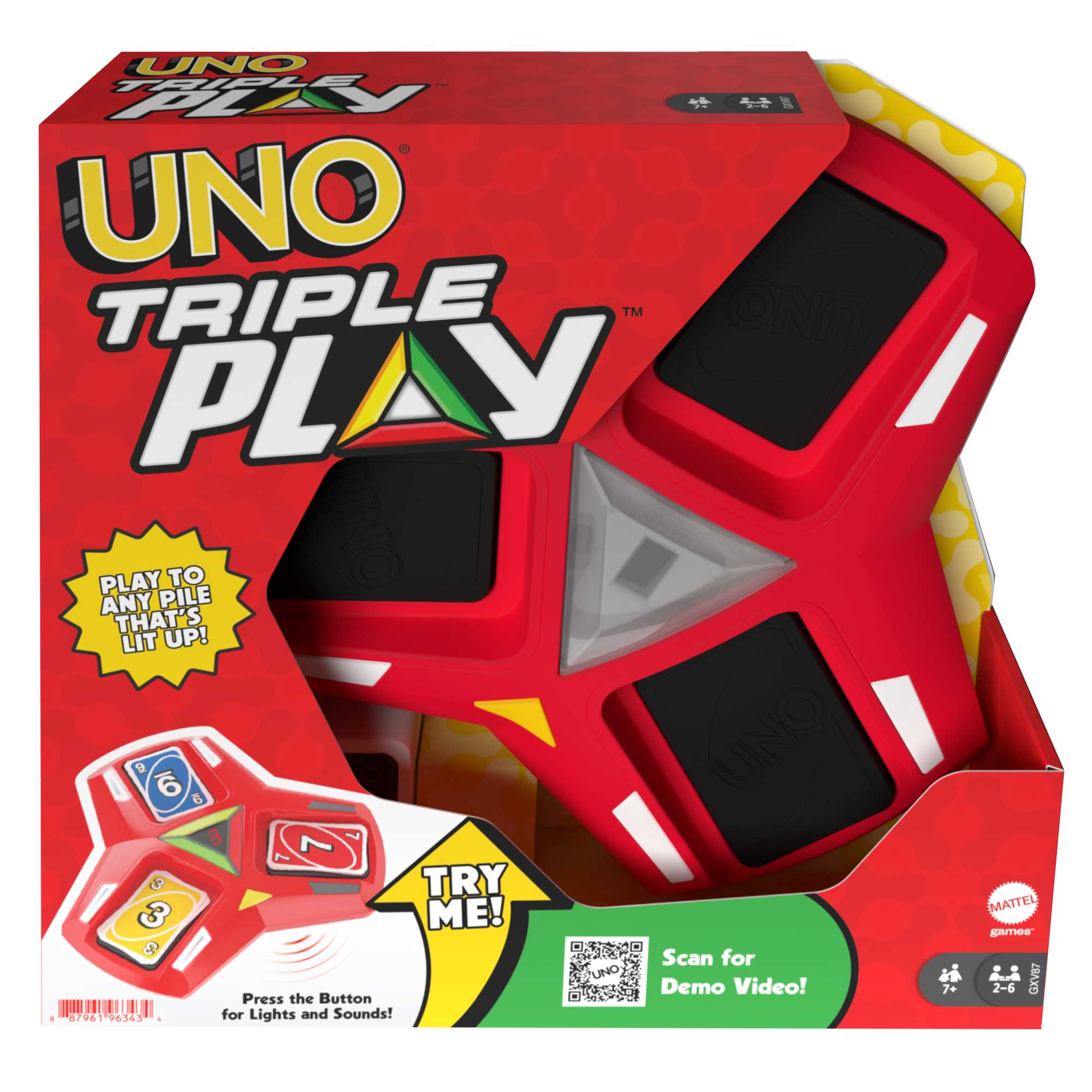 UNO Triple Play Card Game. Game For Family Night. Lights And Sounds - Image 6