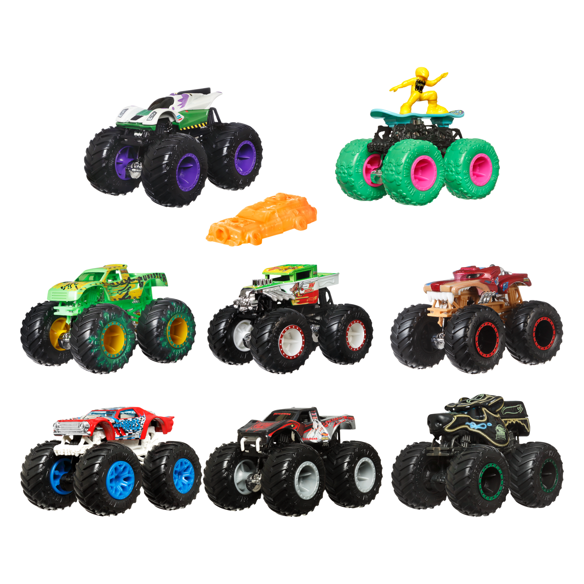 Hot Wheels Monster Trucks. 1:64 Scale Die-Cast Toy