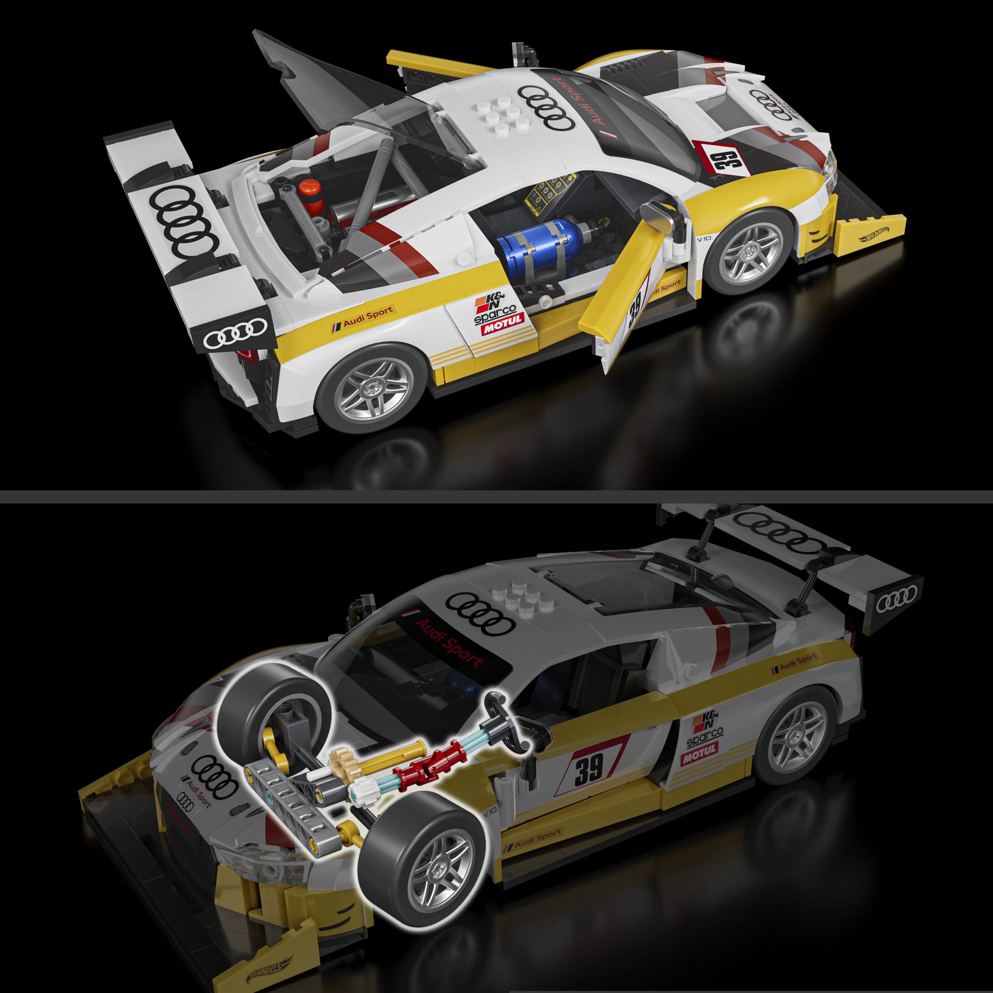 Mattel Brick Shop Hot Wheels '15 Audi R8 Lms Building Toy Kit (820 Pieces). For Collectors - Image 6