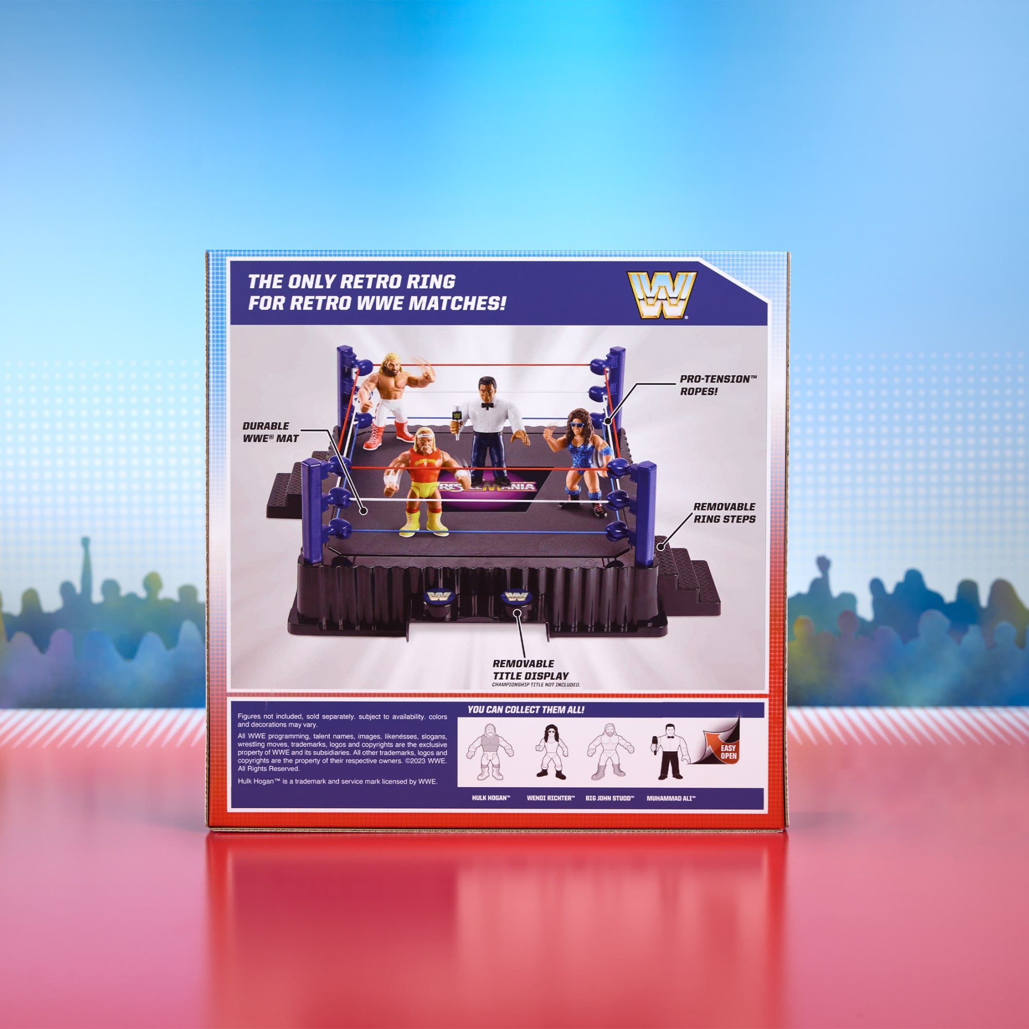 WWE Retro WrestleMania Ring for Retro Action Figures - Image 6