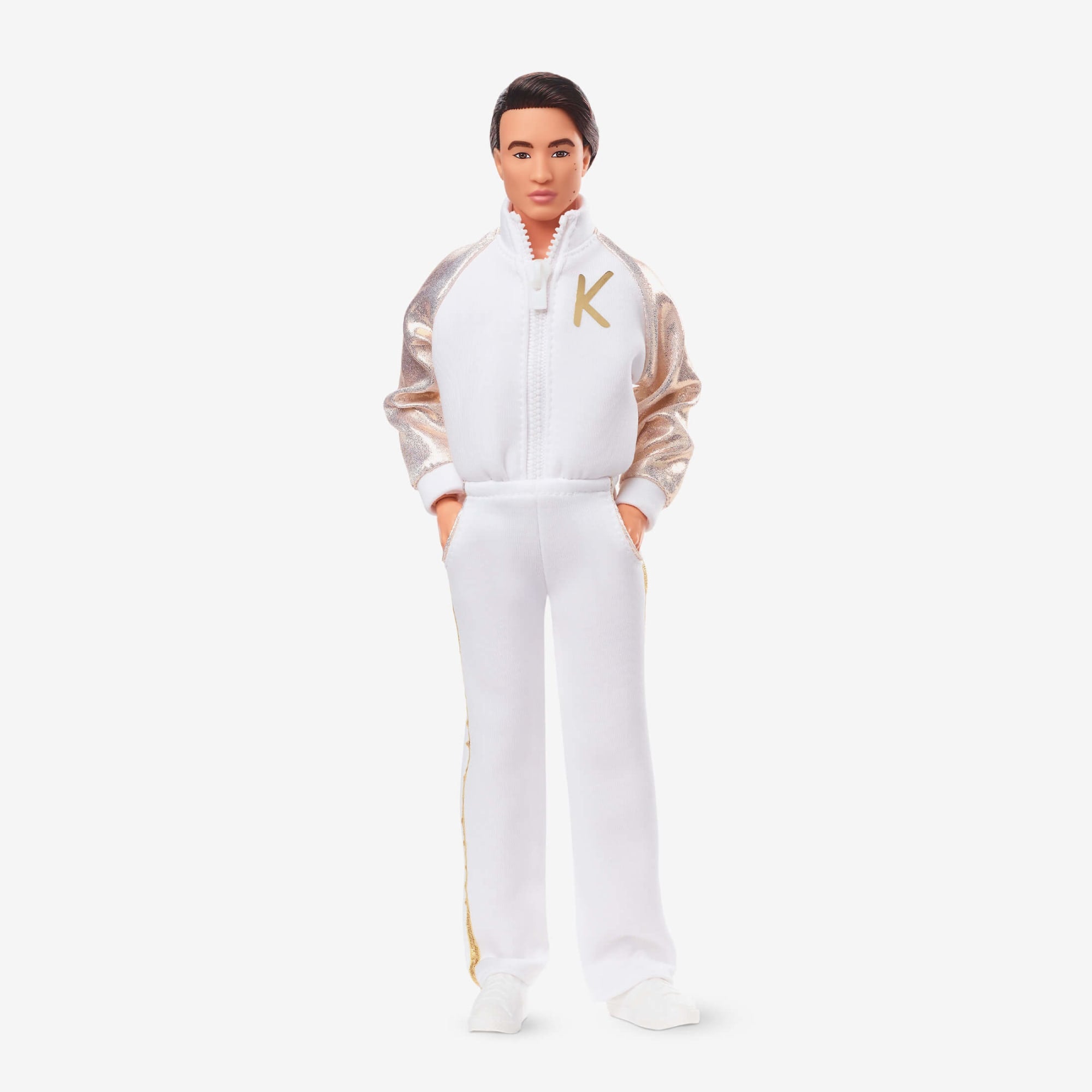 Ken Doll In White and Gold Tracksuit – Barbie The Movie - Image 13