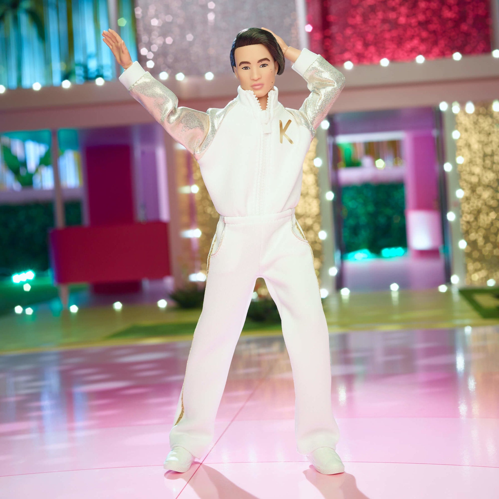 Ken Doll In White and Gold Tracksuit – Barbie The Movie - Image 8