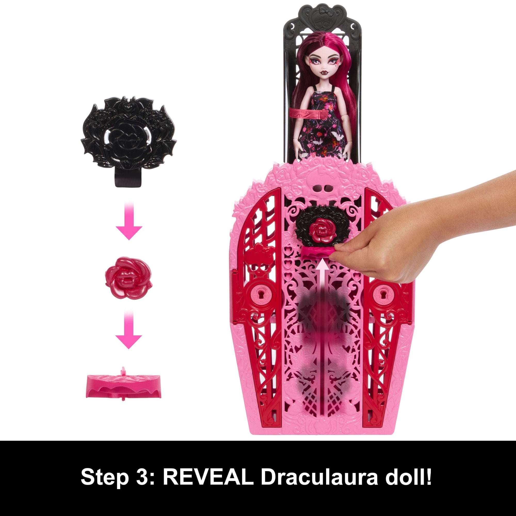 Monster High Skulltimate Secrets Garden Mysteries Playset. Draculaura Doll With 19+ Surprises - Image 5