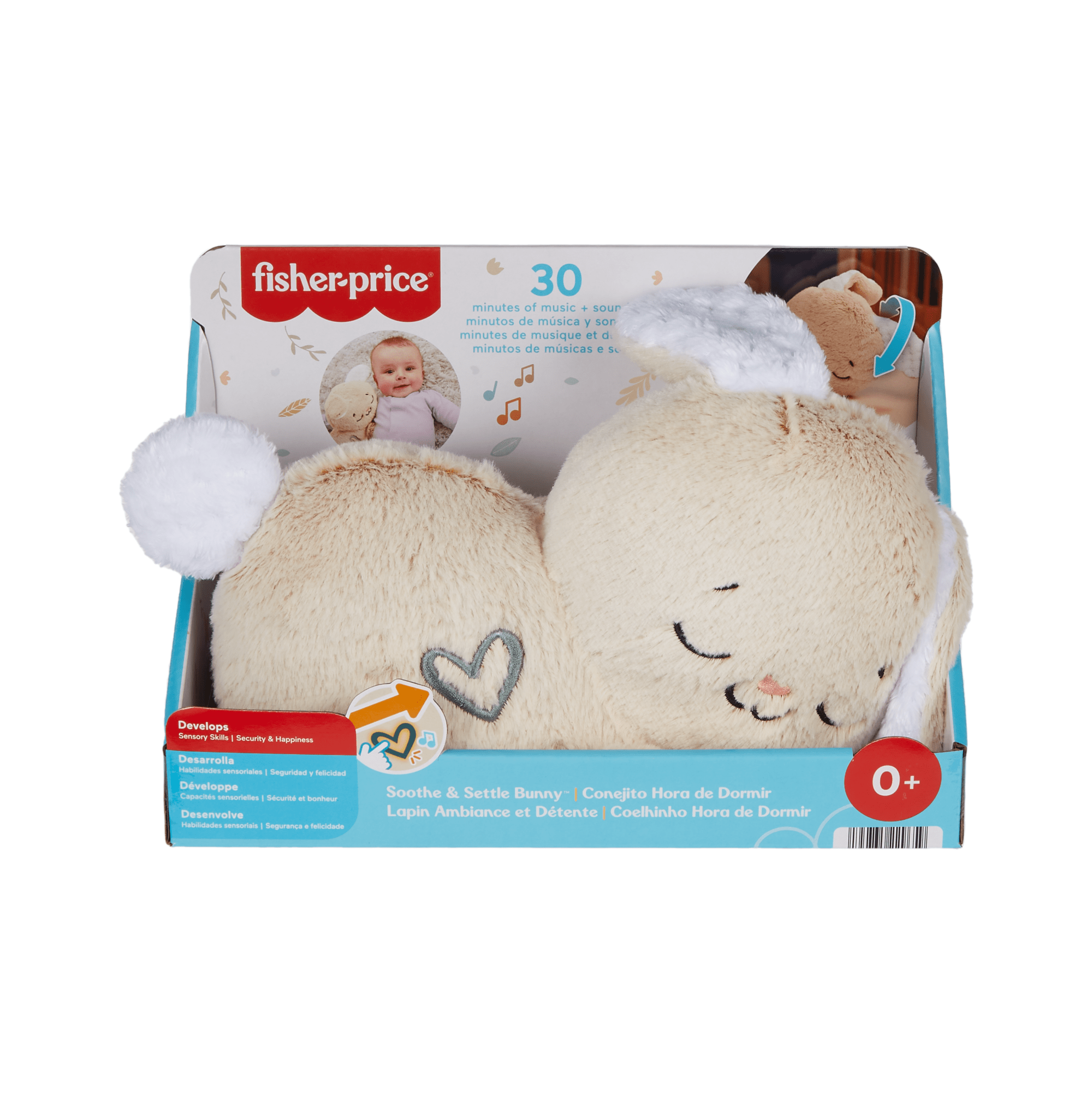 Fisher-Price Soothe & Settle Bunny Plush Baby Toy & Customizable Sound Machine With Motion - Image 6