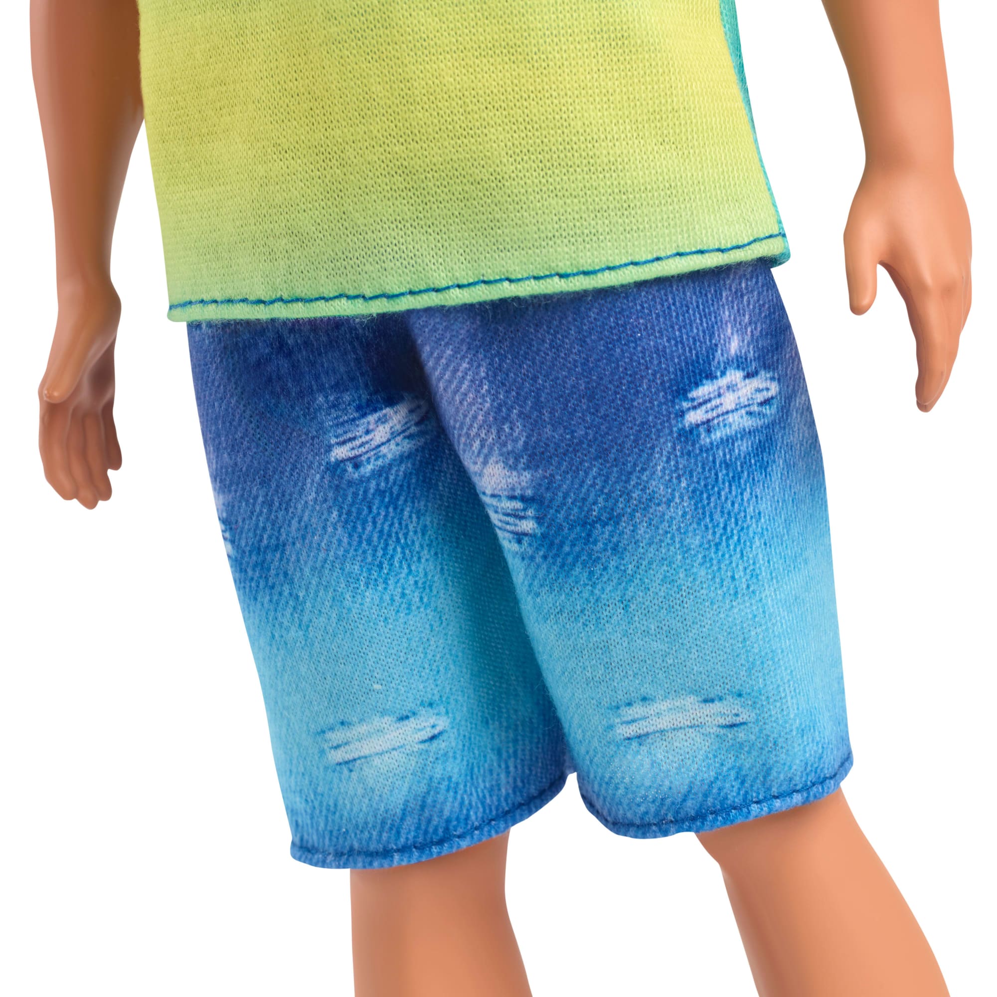 Barbie Fashionistas Ken Doll #236 in Ombre Tank And Jean Shorts. Black Hair - Image 4