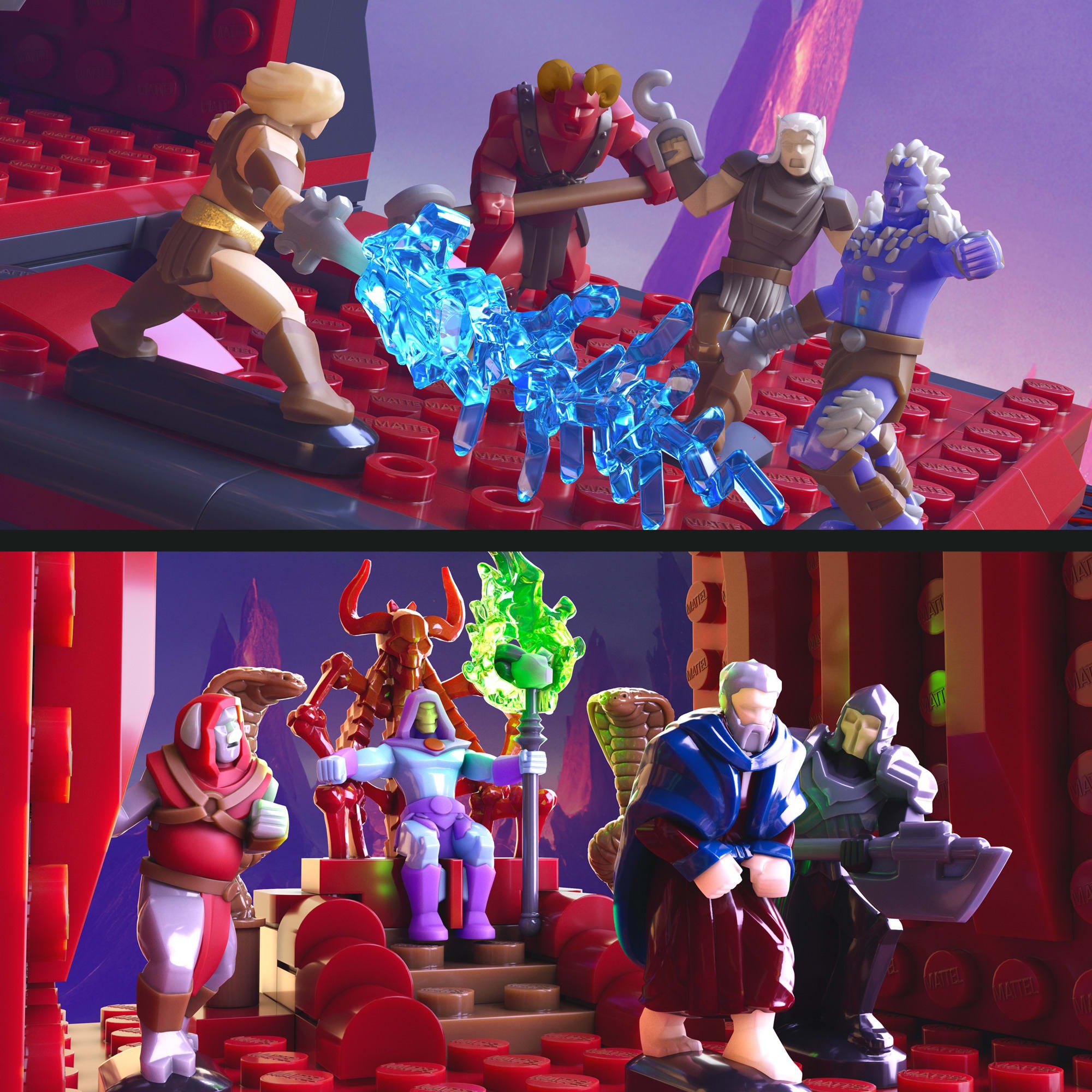 Mattel Brick Shop Masters of the Universe Clash at Snake Mountain Building Set - Image 5