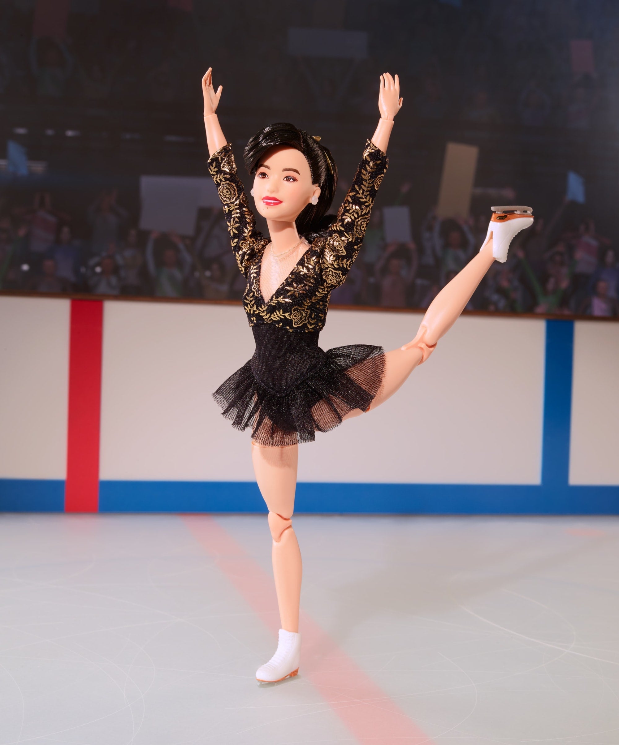 Barbie Inspiring Women Kristi Yamaguchi Collectible Doll in 1992 Winter Olympics Fashion - Image 3