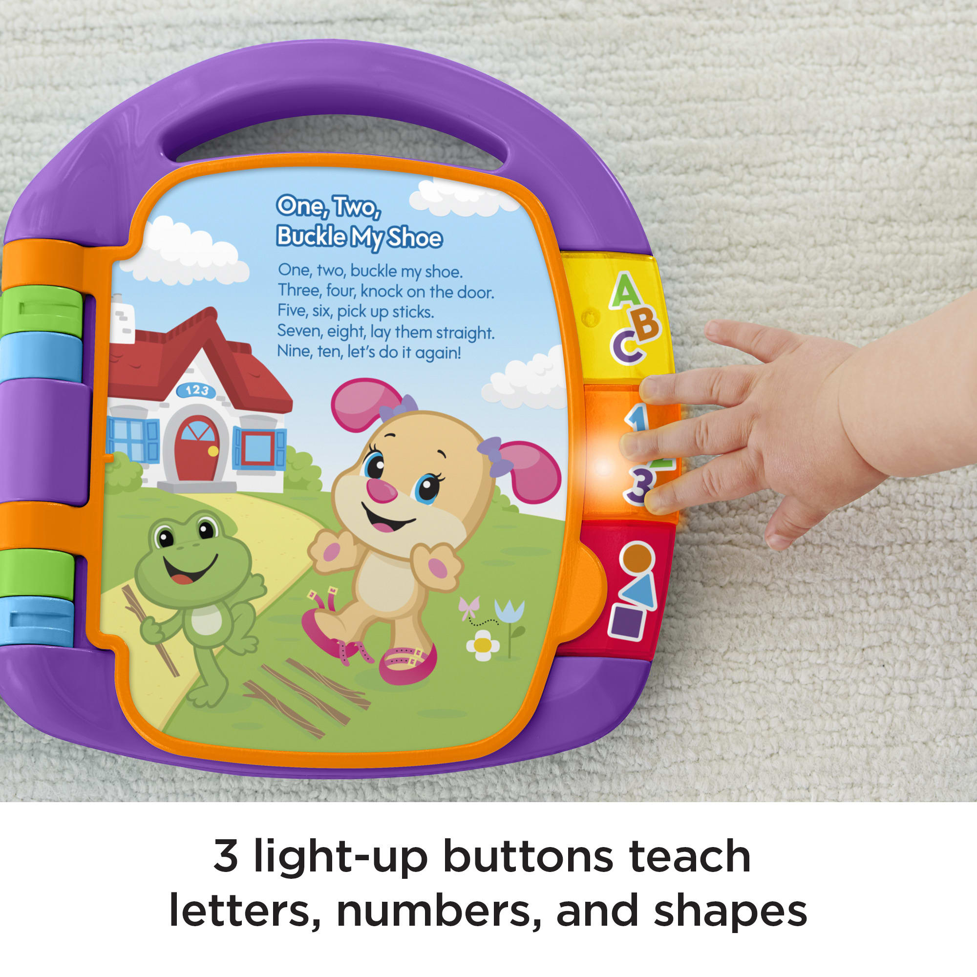 Fisher-Price Laugh & Learn Storybook Rhymes Musical Electronic Learning Toy For Baby & Toddler - Image 4