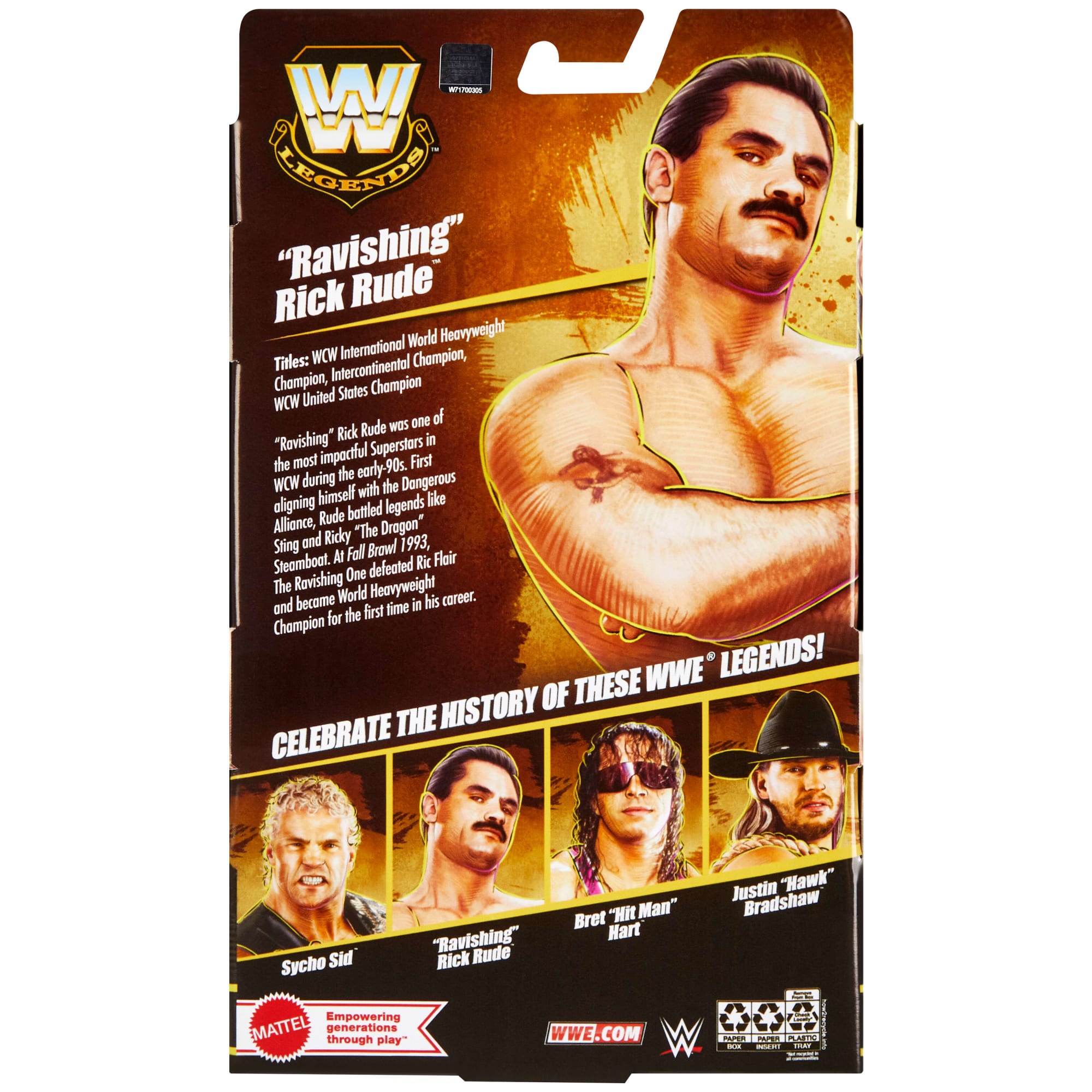 WWE Elite Legends Ravishing Rick Rude Action Figure - Image 7