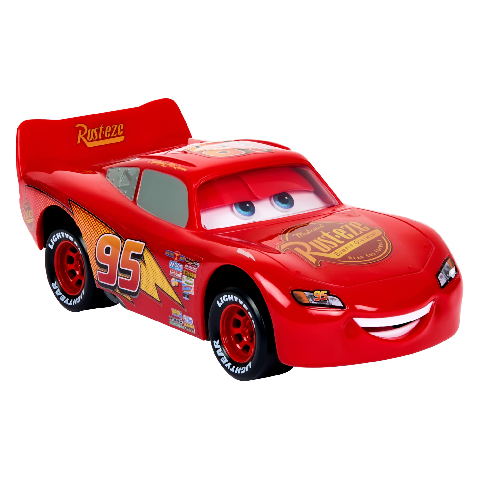 Disney And Pixar Cars Moving Moments Lightning Mcqueen Toy Car With Moving Eyes & Mouth - Image 3