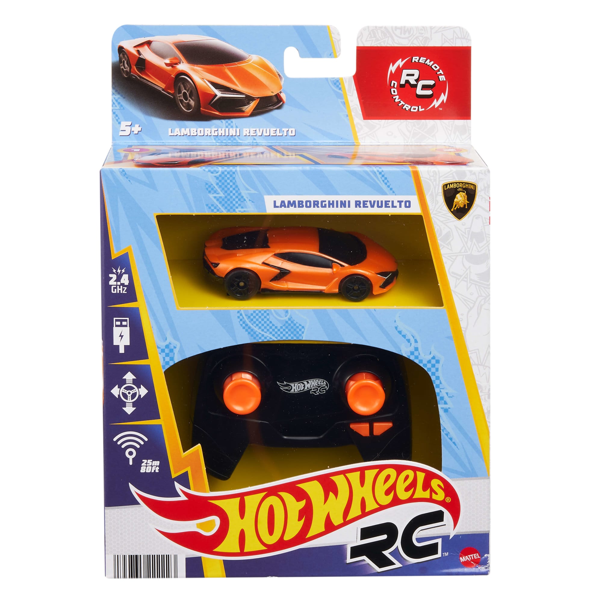 Hot Wheels RC 1:64 Scale Lamborghini Revuelto. Battery-Powered Remote Control & Rechargeable Car - Image 6