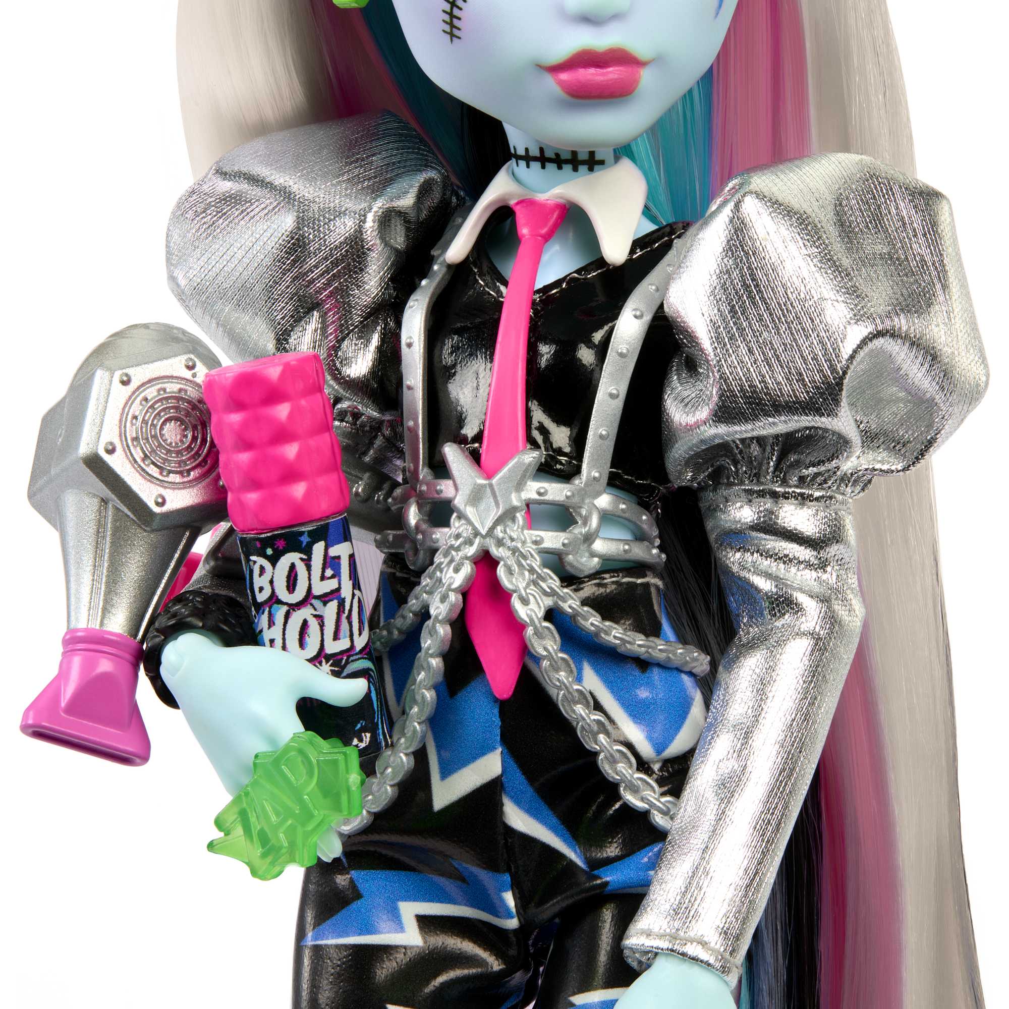 Monster High Doll. Amped Up Frankie Stein Rockstar With Instrument And Accessories - Image 5