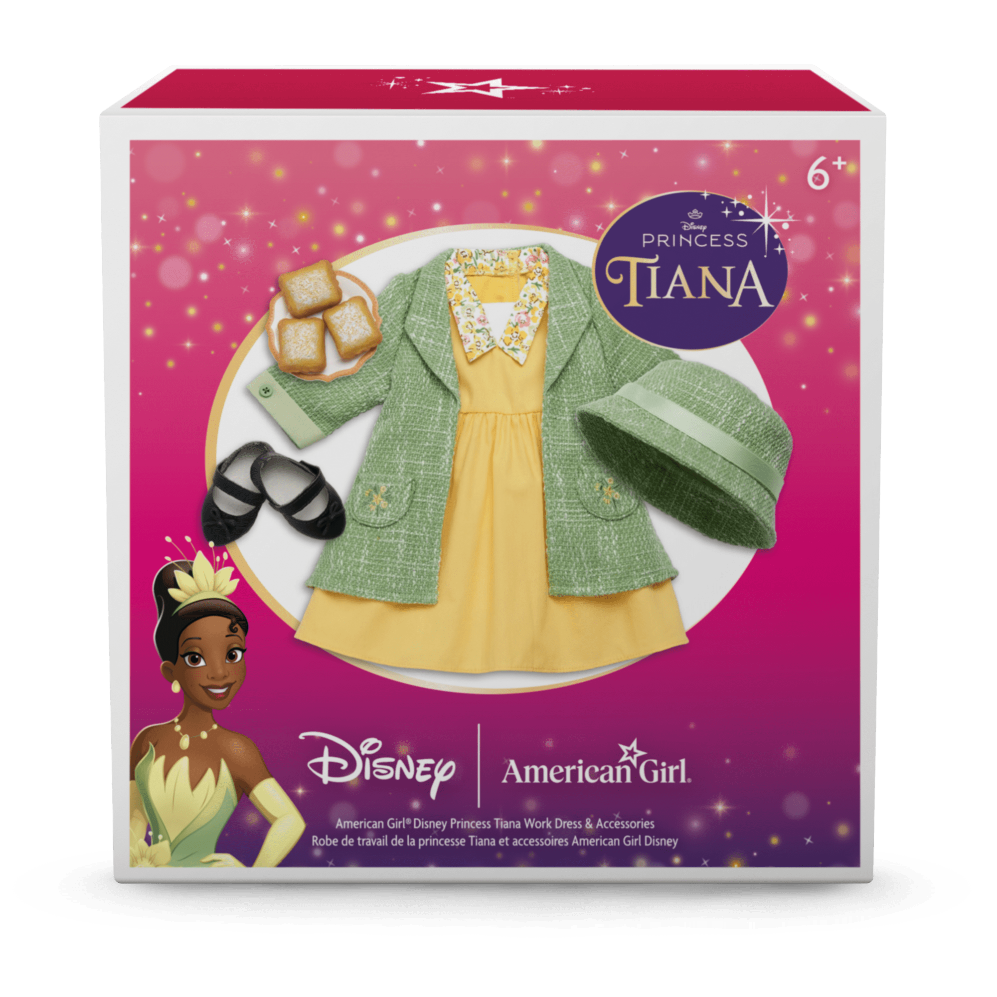 American Girl® Disney Princess Tiana Work Dress & Accessories for 18-inch Dolls - Image 9