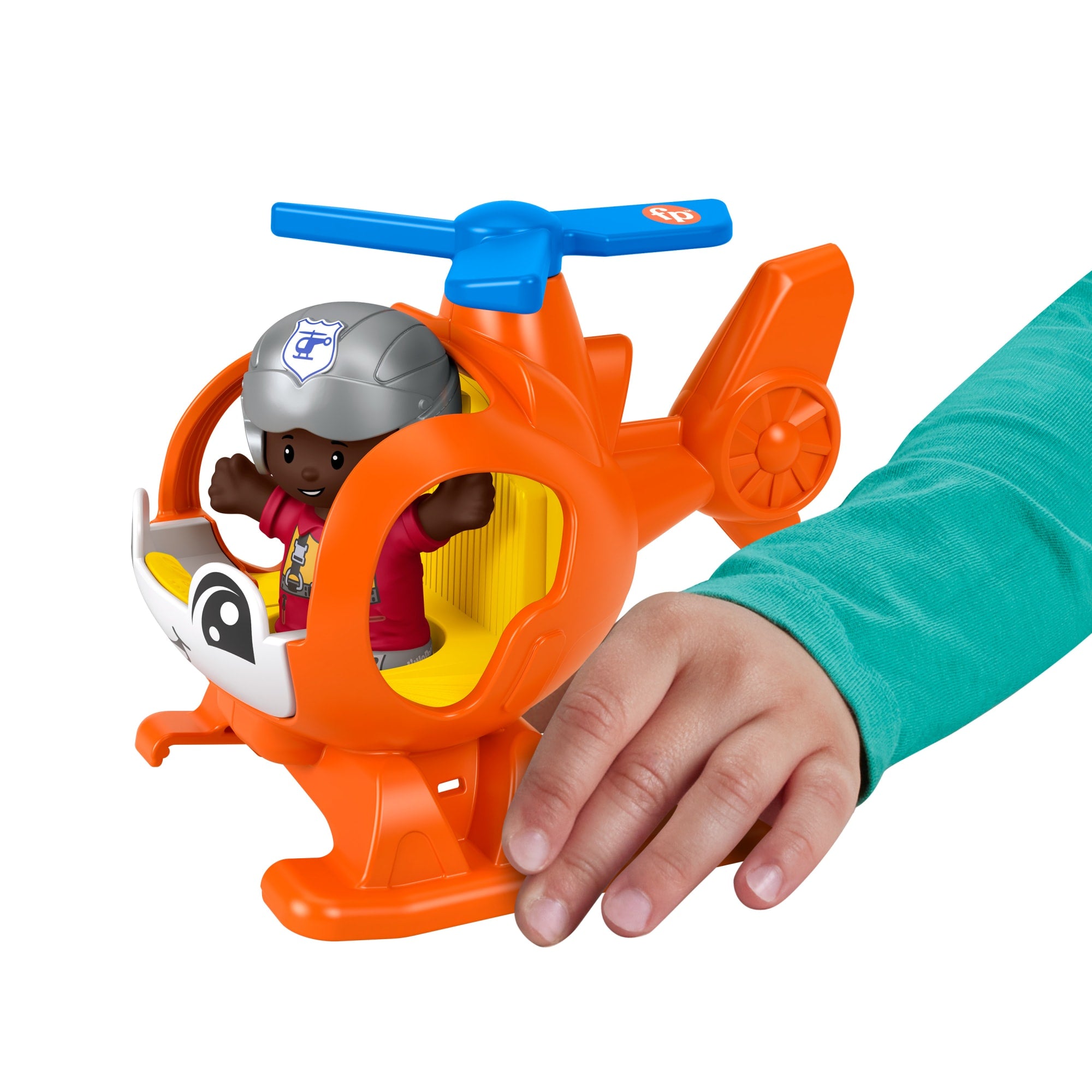 Fisher-Price Little People Hélicoptère et Figurine Pilote - Image 2
