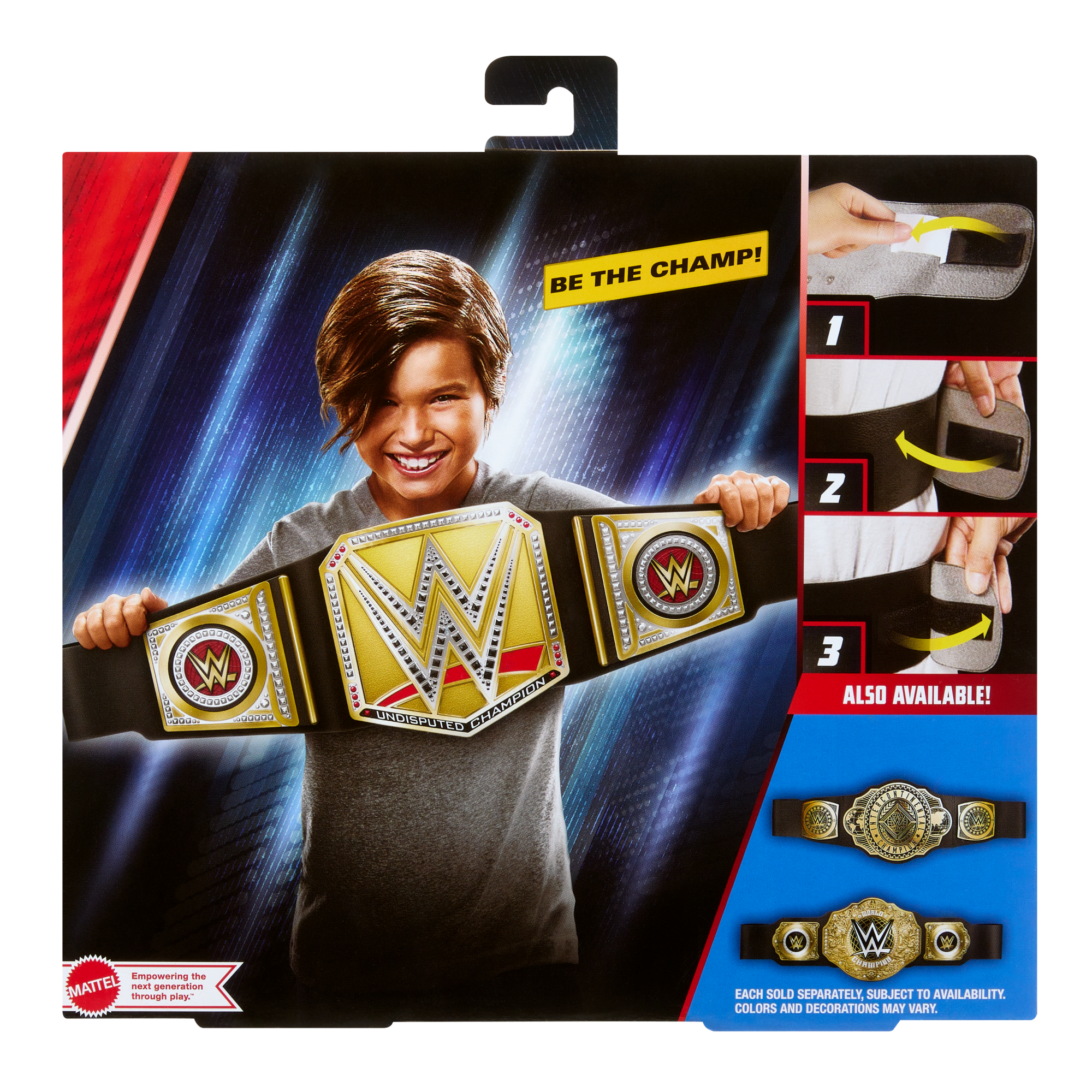 WWE Championship Title. Undisputed WWE Universal Role-Play & Costume. Leather-Like Belt - Image 6