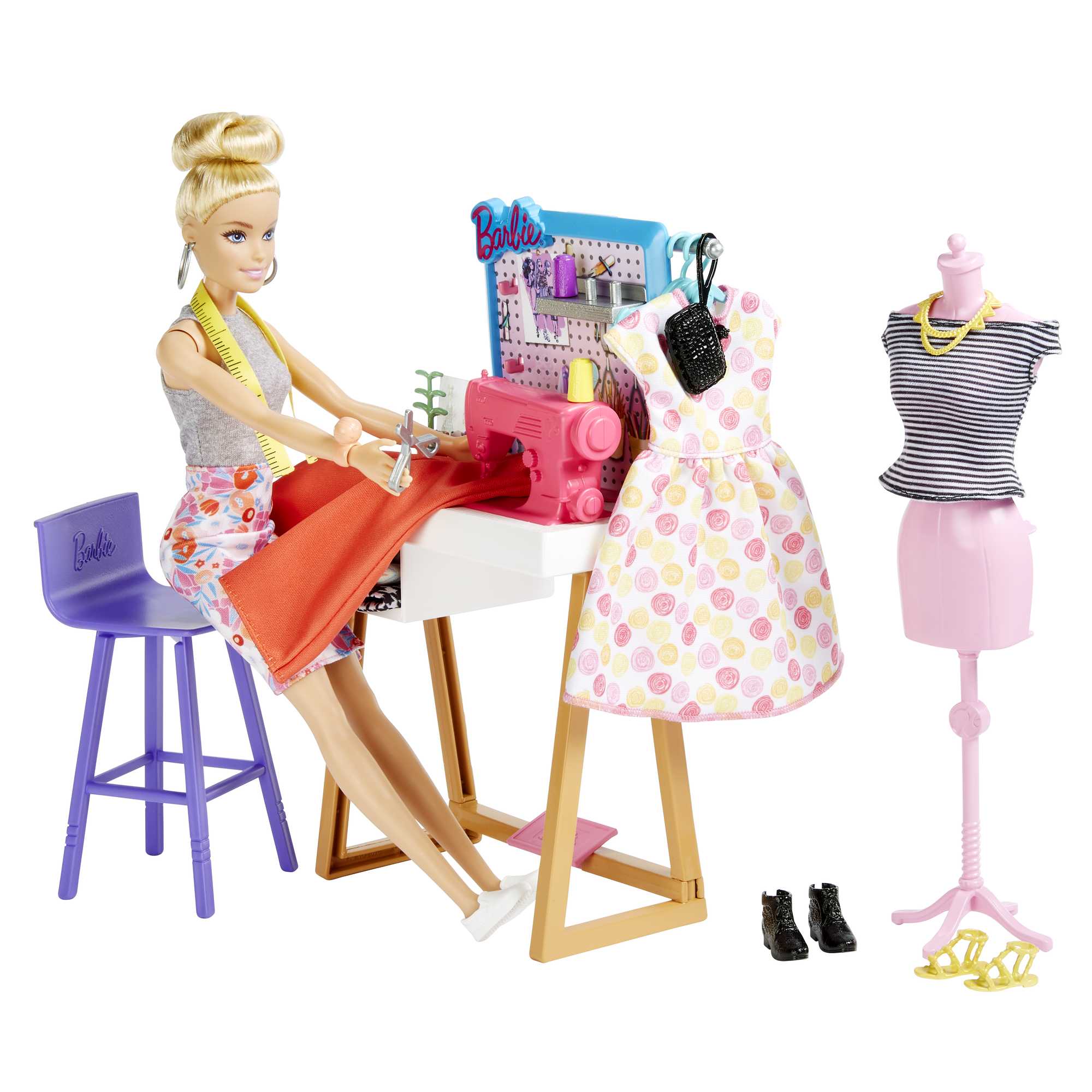 Barbie Fashion Designer Doll (12-In/30.40-Cm) & Studio. 25+ Design & Fashion Accessories. Ages 3 & Up - Image 3