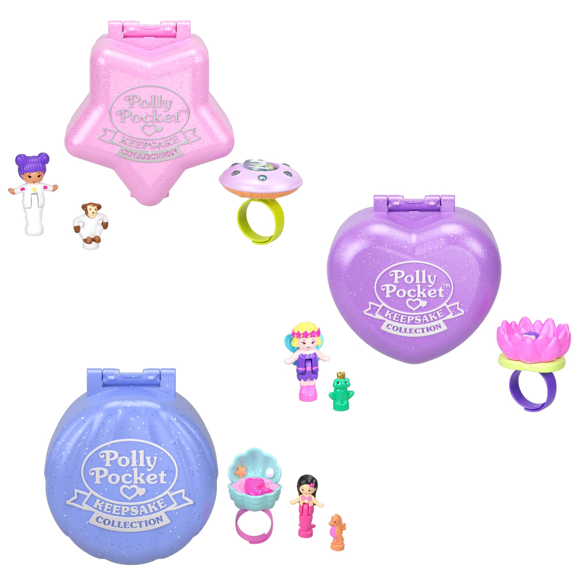 Polly Pocket Collector. Heritage Ring Box 3 Pack - Image 3