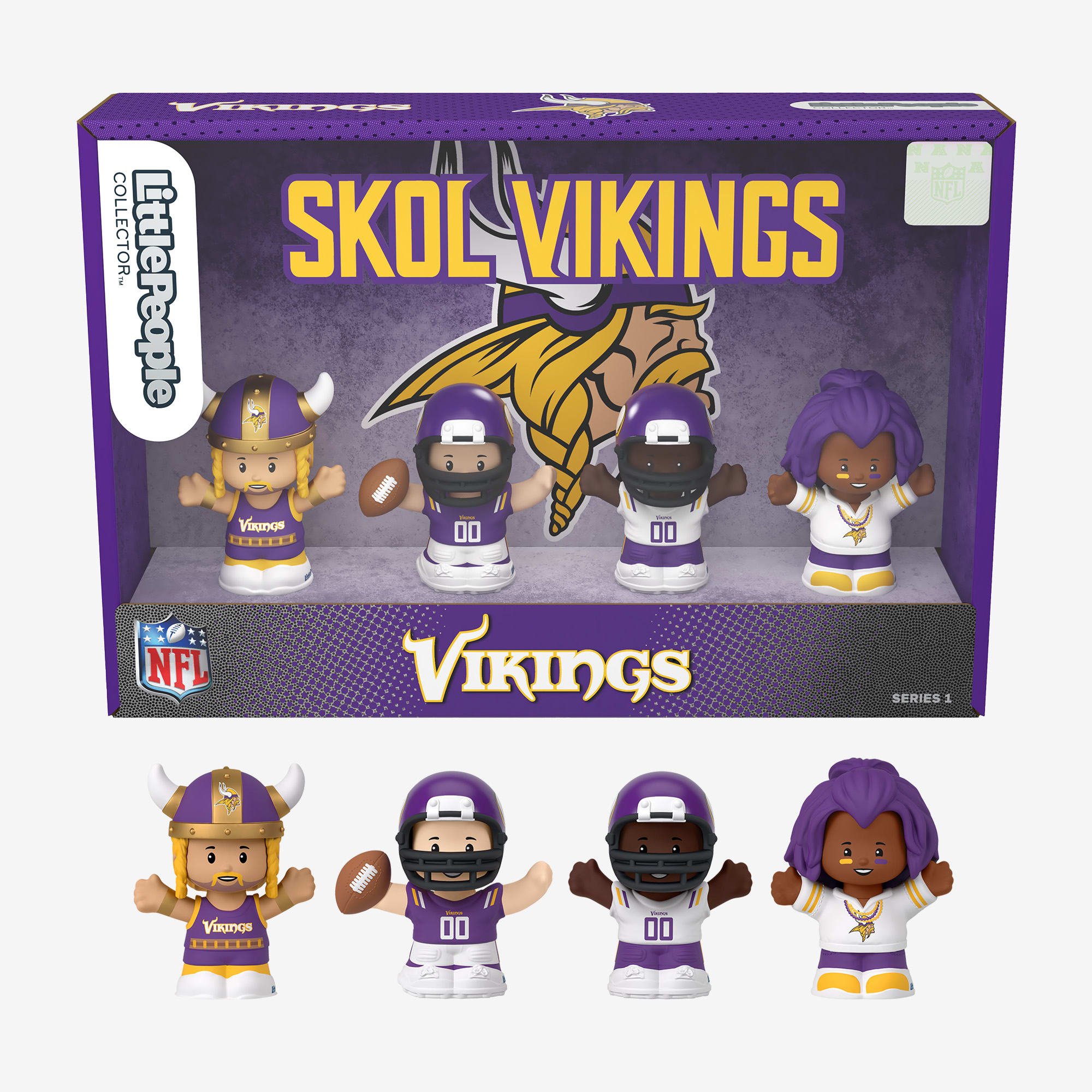 Little People Collector x NFL Minnesota Vikings Set - Image 3