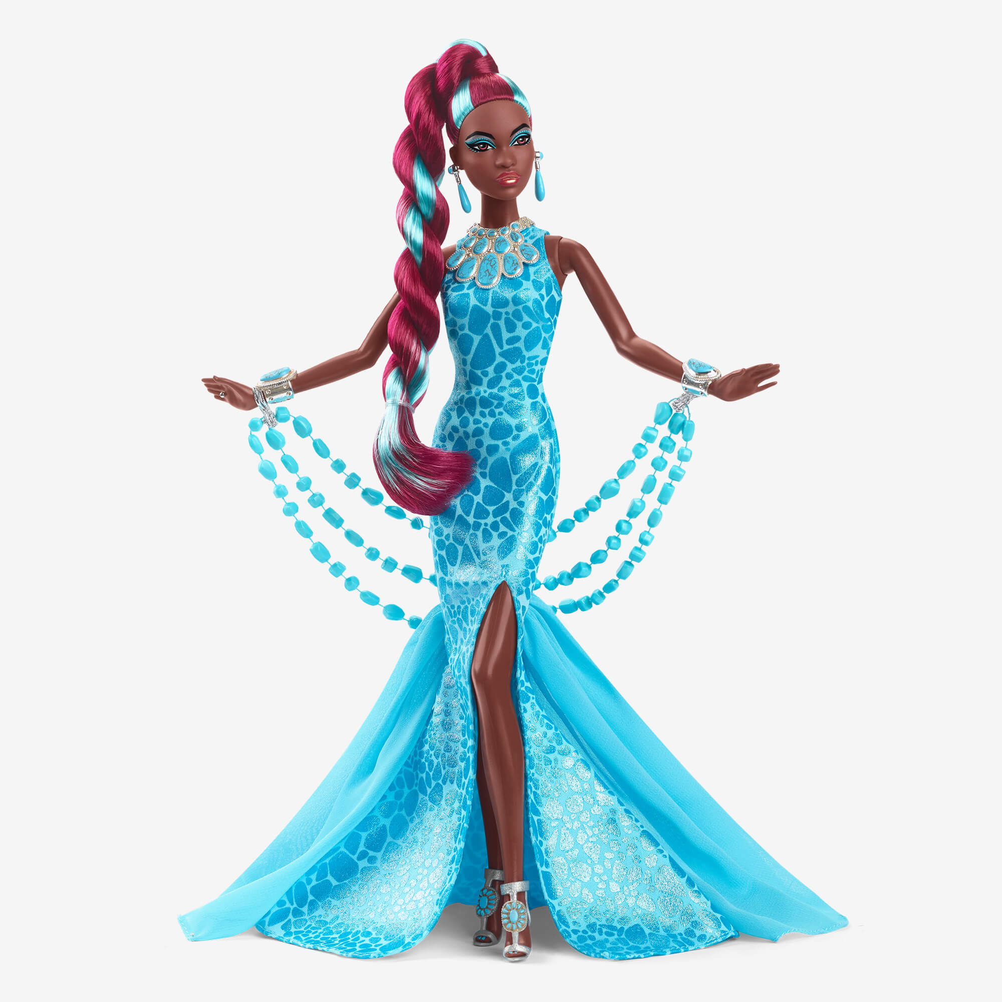 Barbie Fantasy Collection Turquoise Doll - Image 9
