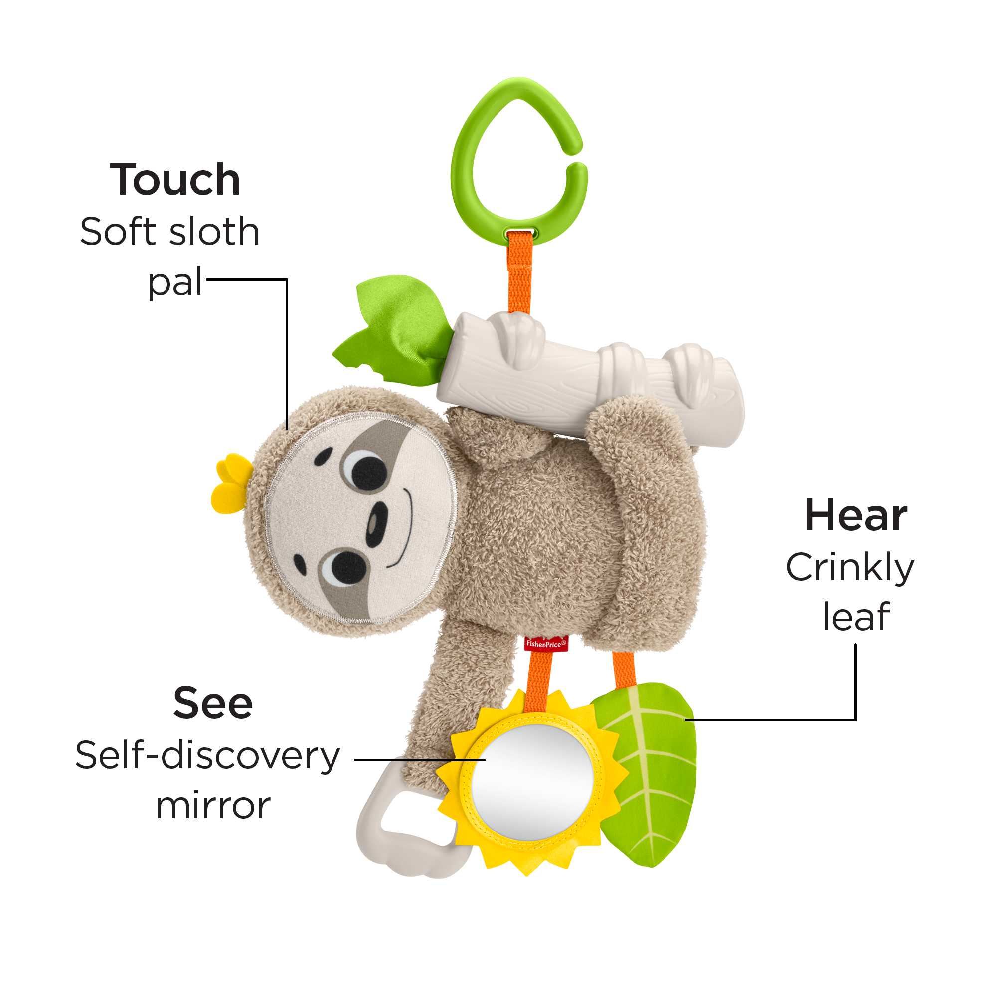 Fisher-Price Slow Much Fun Stroller Sloth - Image 5