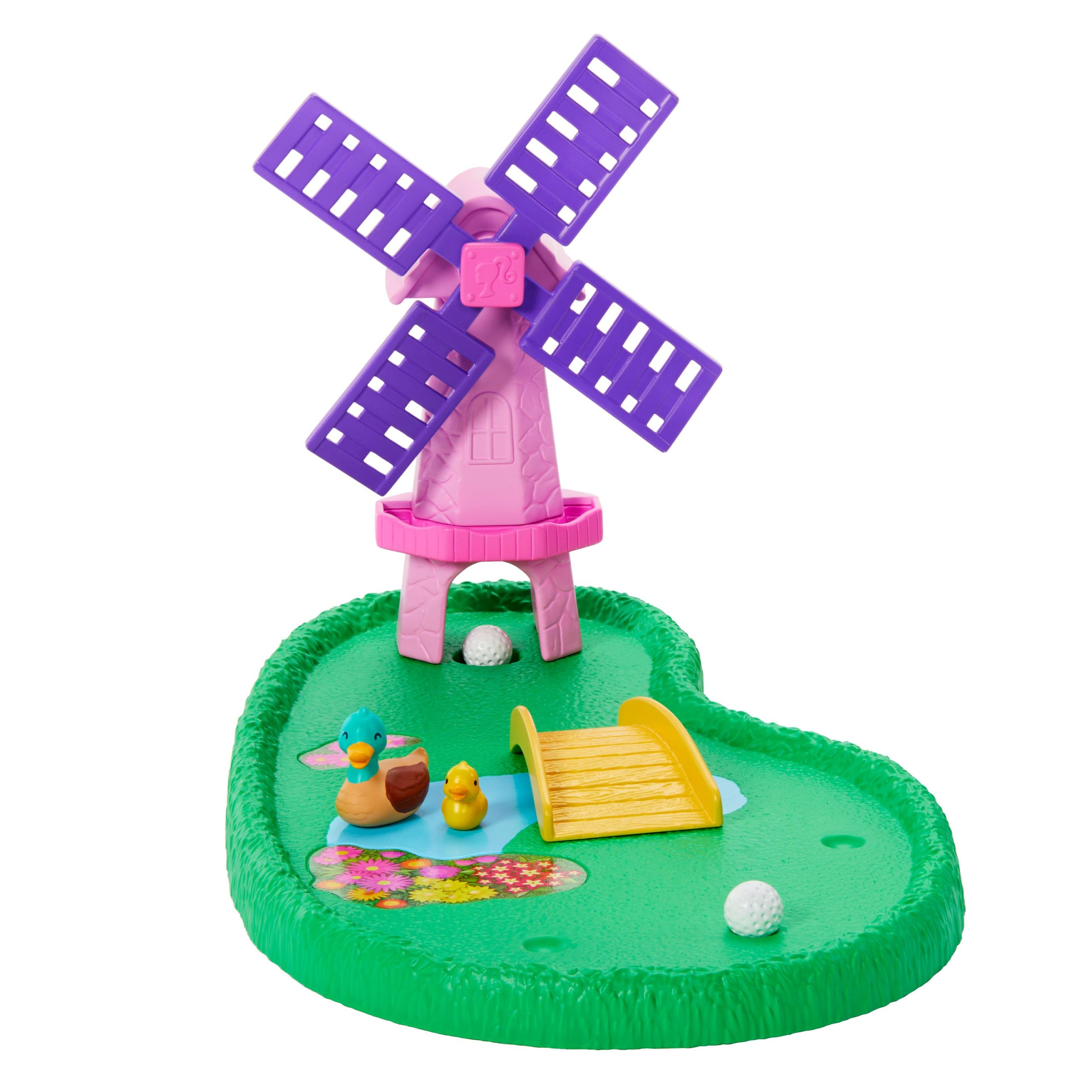 Barbie World Mini Golf Toy Playset With 22 Pieces Including Clubs. Balls. Visor. Shoes. & More - Image 2